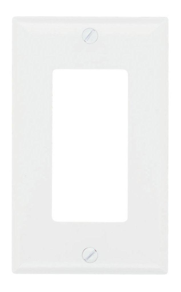 SP26-W - 1-Gang Thermoset Wall Plate, 1 Decorator Opening, White