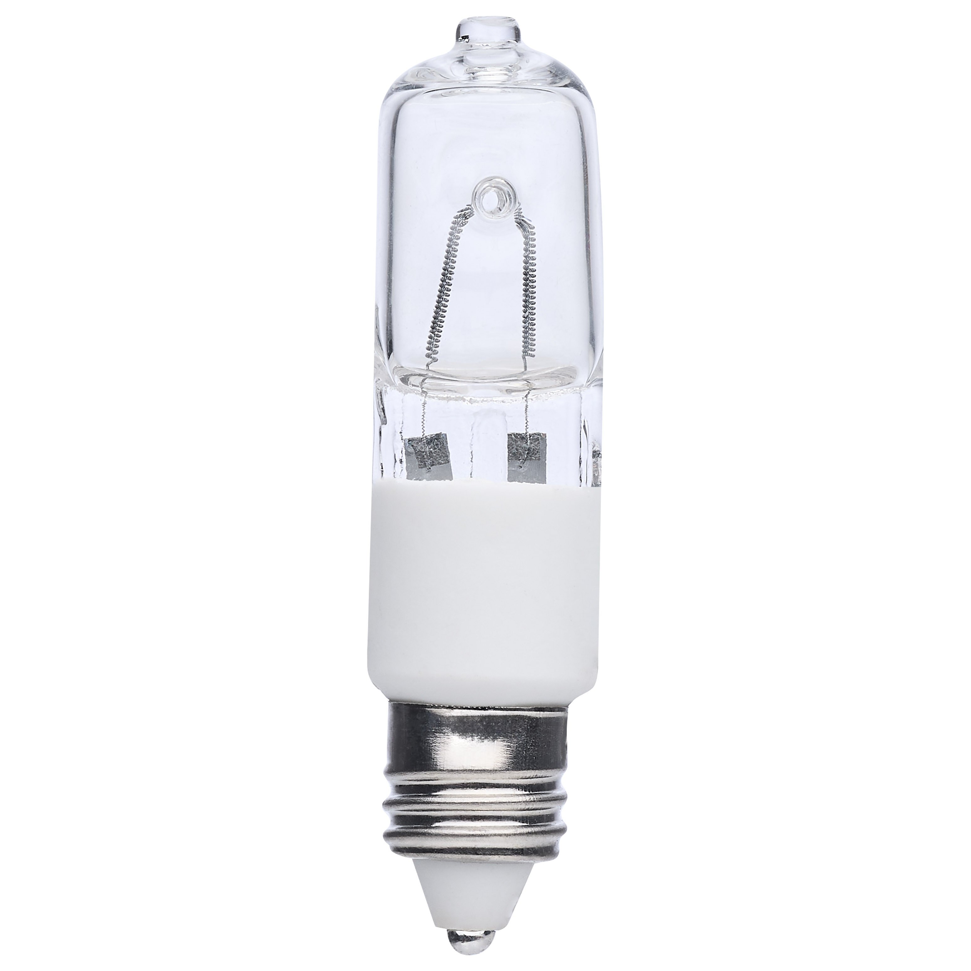 S3107 - 100 Watt - Halogen - T4 - Clear - 2000 Average rated hours - 1700 Lumens - Mini Candelabra base - 120 Volt