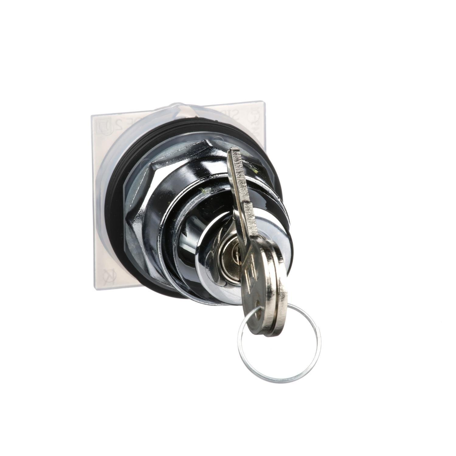Picture of 9001KS53K5 - 30mm Push Button, Type K, keyed selector switch, 3 position, C cam, spring return both sides to center