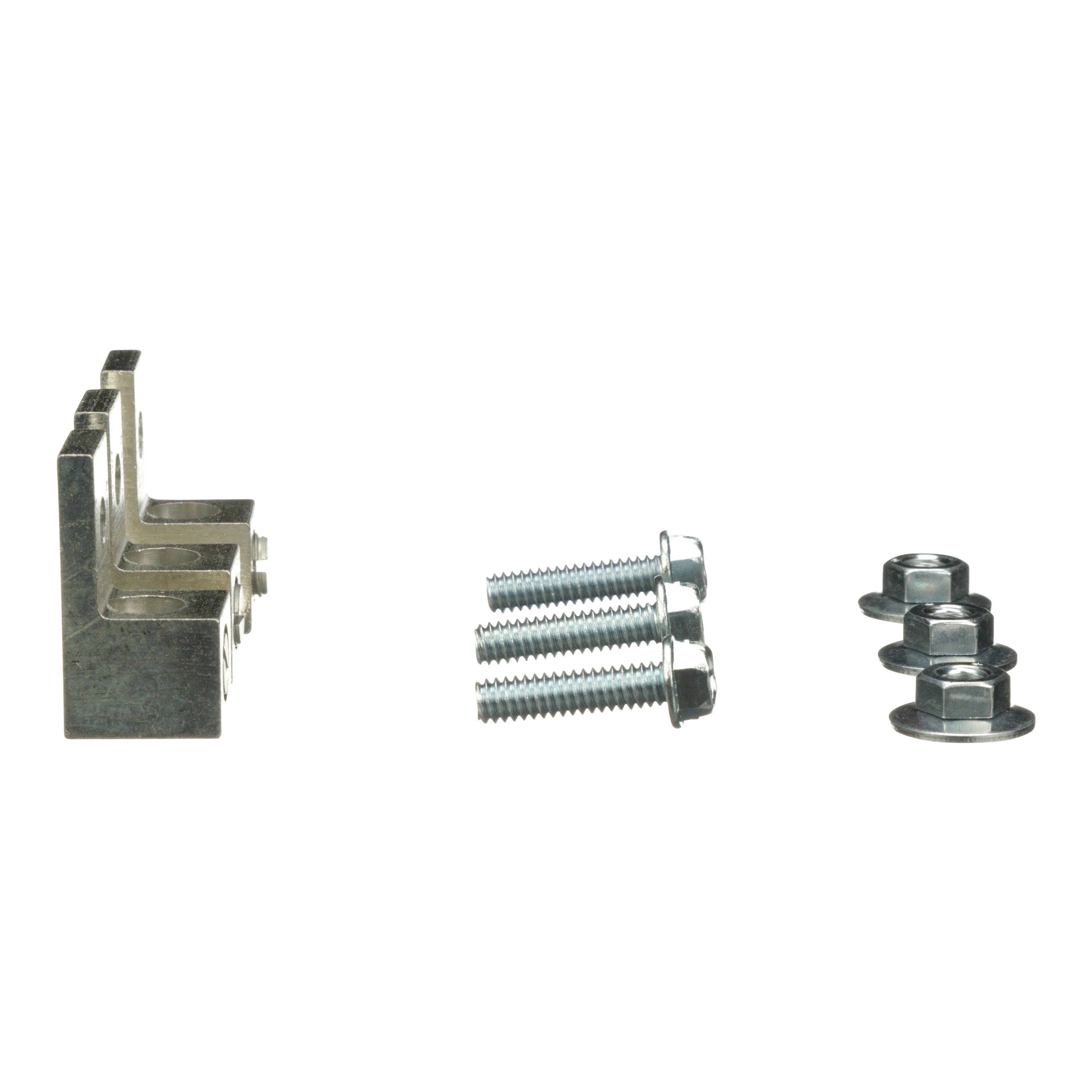 Picture of DASKP100 - Transformer accessory, lug kit, mechanical, 100A, 1/0 AWG to 14 AWG, qty 3