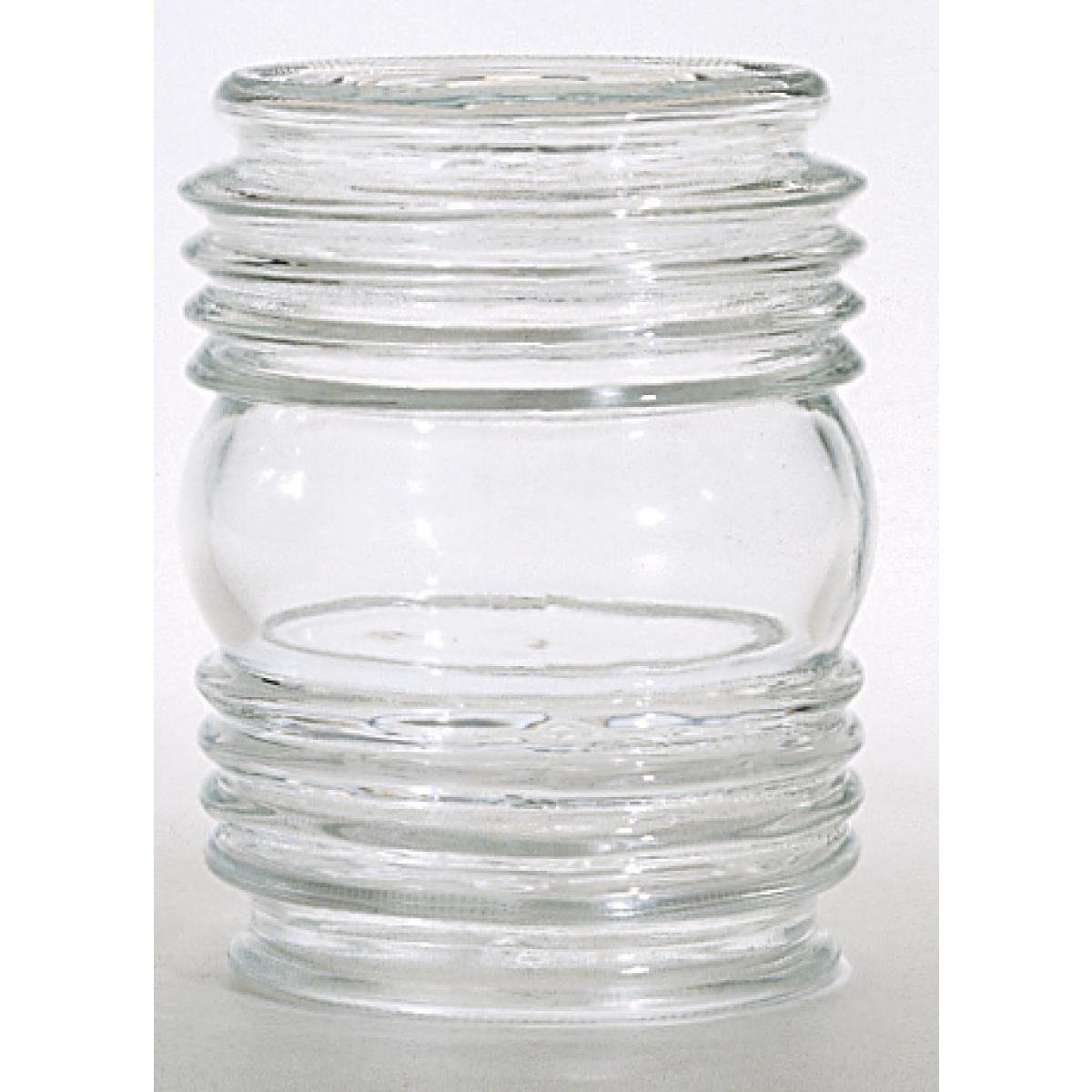 50/114 - Clear Porch Glass Shade - Diameter 3-3/4 inch - Height 4-1/2 inch - Fitter 3-1/4 inch