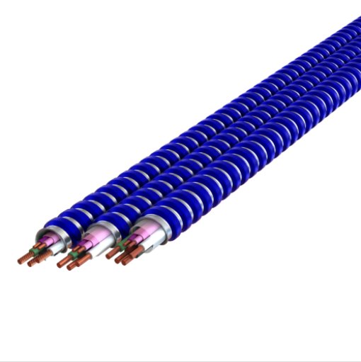 MC123TUFFLUM120V GLIDE 12/3 MC LUMINARY CABLE MC TUFF STEEL BLACK-WHITE-RED-GREEN 16-2(1TPJ) PURPLE PINK AFC PRODUCT SL05B60-L00