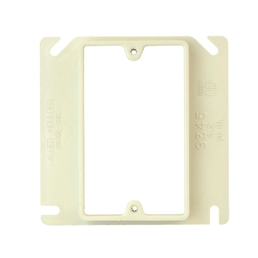 9345 - 4 square inch electrical junction box single gang plaster ring