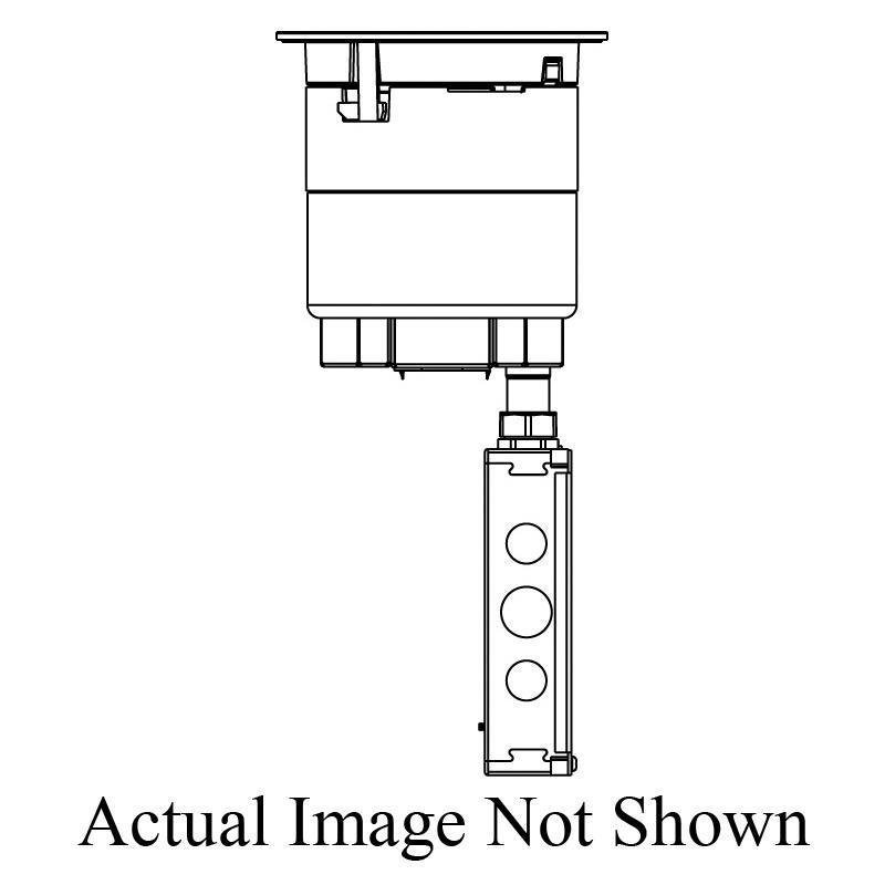 Picture of 6AT2PBK - 6AT Prewired Evolution™ Poke Thru Device, Flush Style Cover, Black