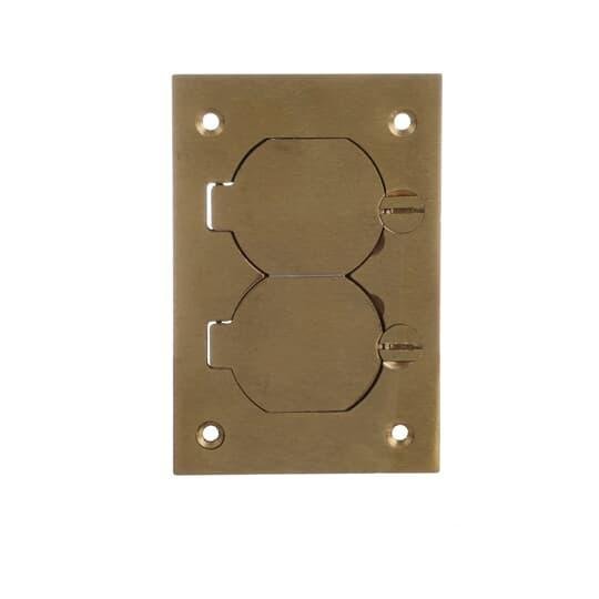 Picture of P 64 DS - MULTI-GANG DPLX CVR PLT 4.5X3IN BRS