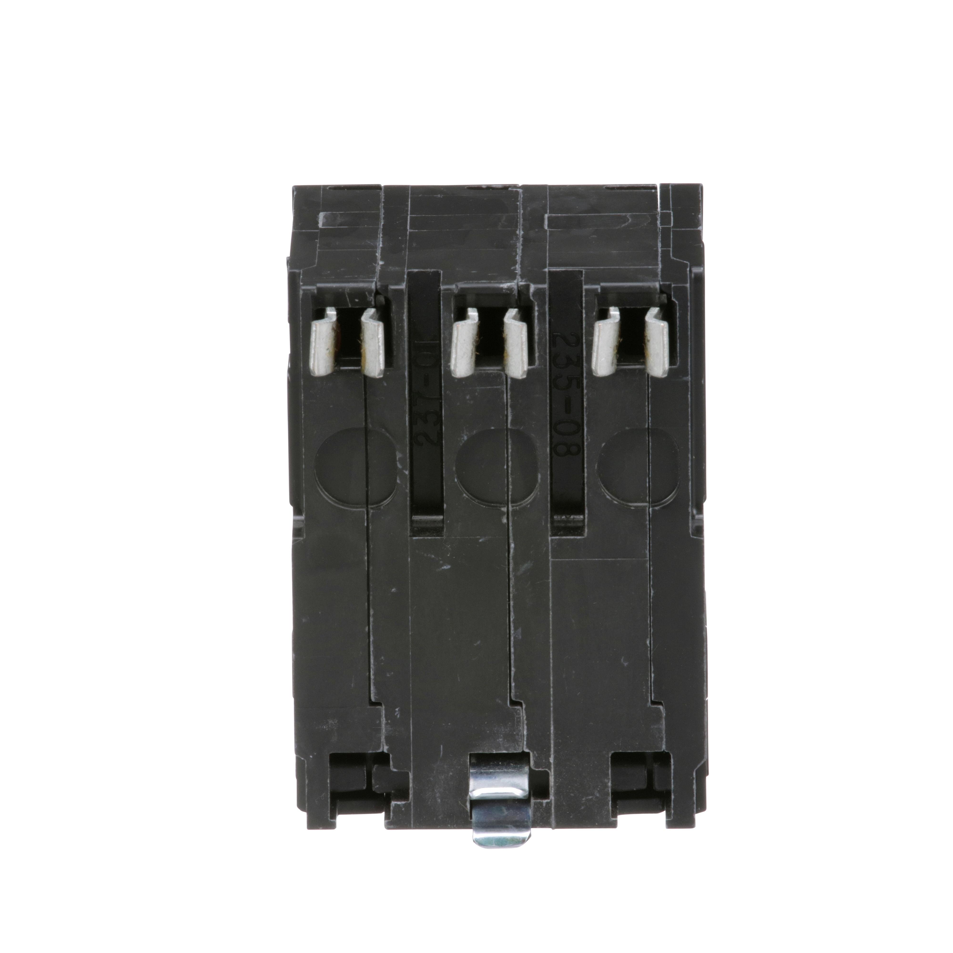 Picture of QO315 - Mini circuit breaker, QO, 15A, 3 pole, 120/240VAC, 10kA, plug in