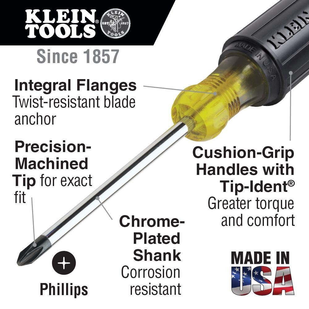 603-10 - #2 Phillips Screwdriver 10-Inch Round Shank