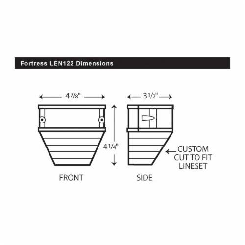 Picture of 84107 - Fortress Lineset Covers 4.5" End Fitting White 122