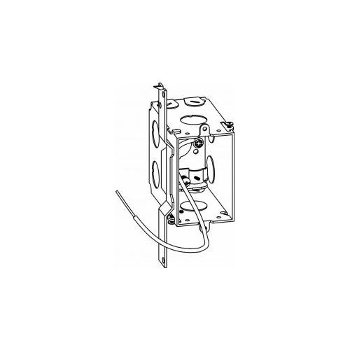 GDB-1-NM-FB - 3-1/2" DEEP, GANGABLE 1-GANG SWITCH BOX WITH NM CABLE CLAMPS & FB BRACKET