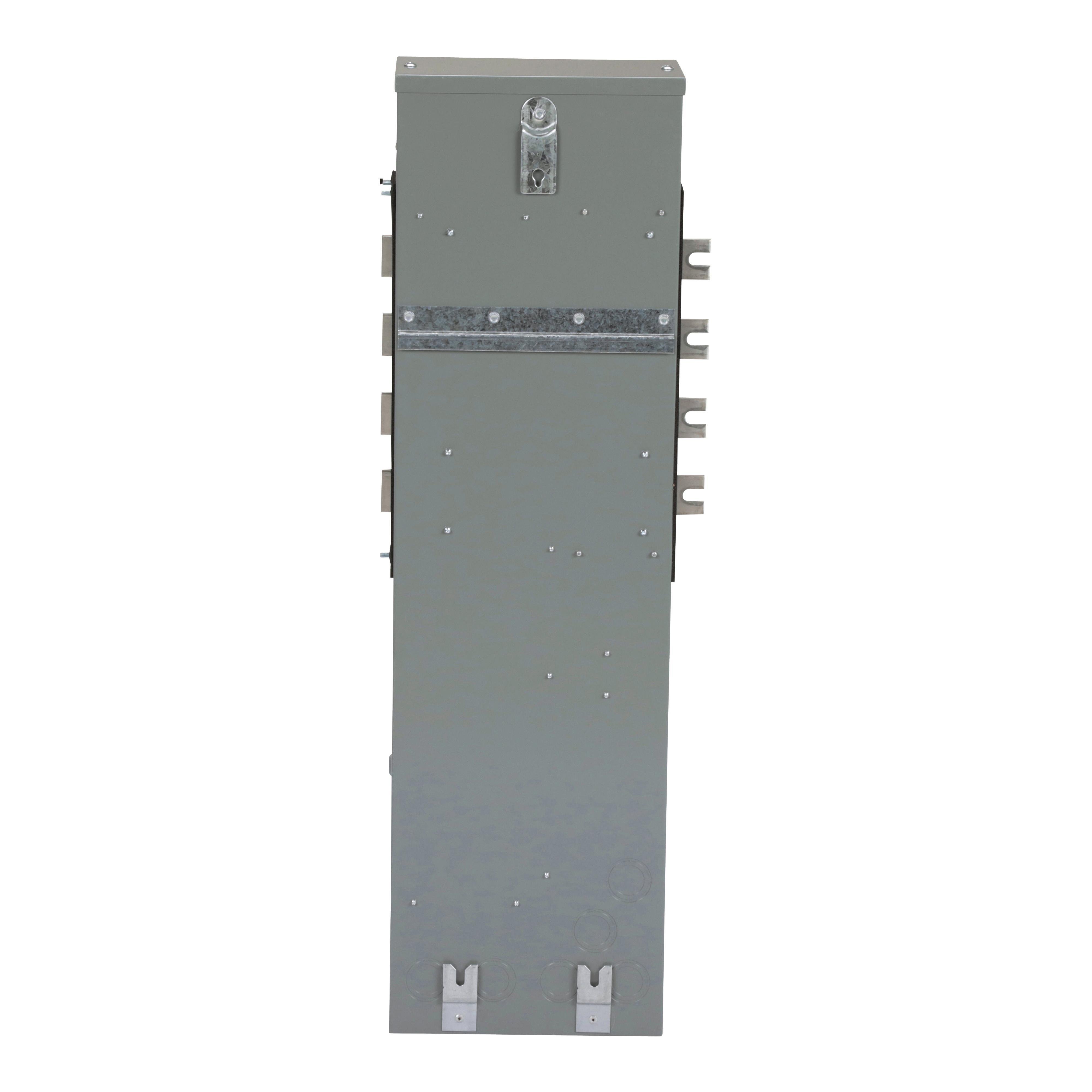Picture of EZM313125 - Branch unit, EZ Meter-Pak, 125A, 3 x 5 jaw sockets, 208Y/120VAC, no bypass, ringed, 800A Al busbar