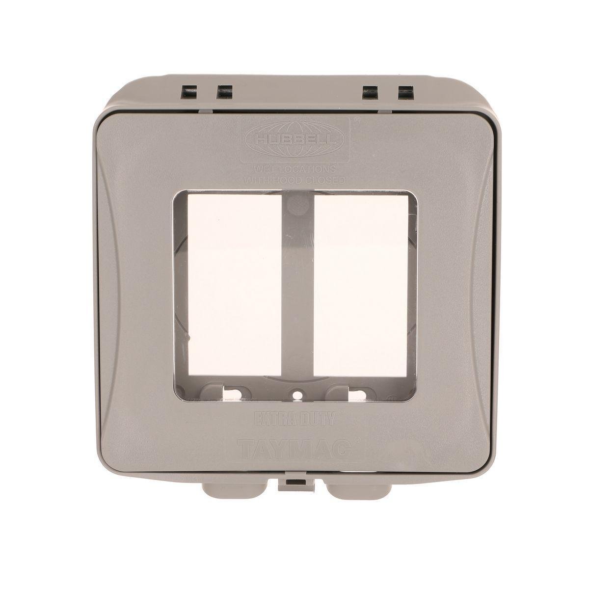 Picture of ML2500G - 2-Gang Weatherproof In-Use Cover, Expandable, EXTRA DUTY®, Gray