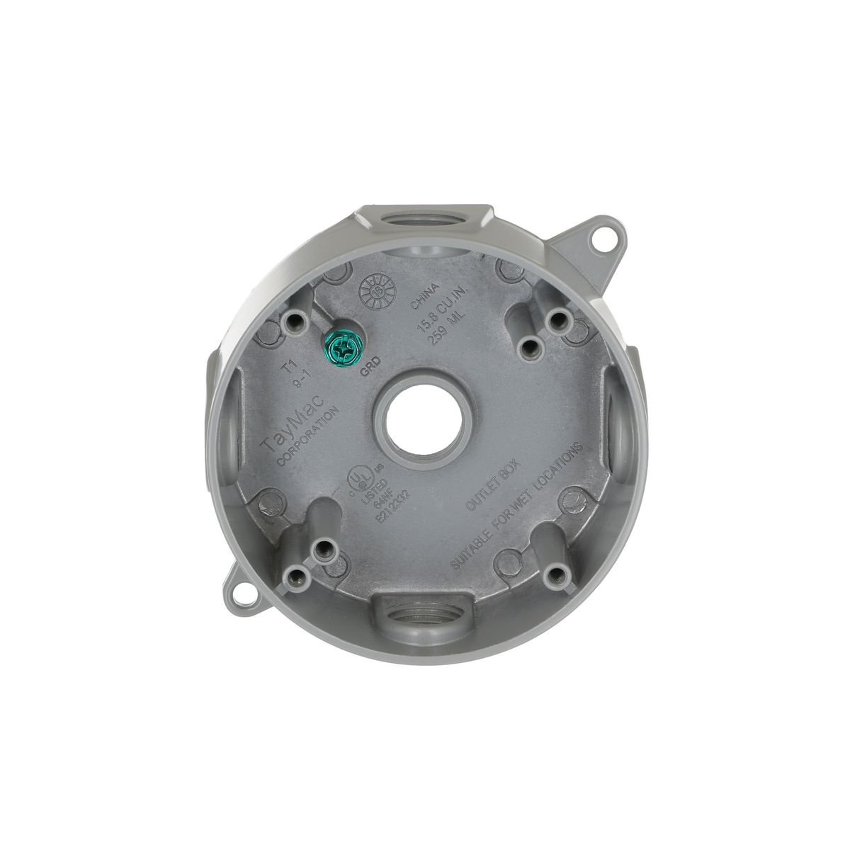 Picture of 5361-0 - Round Weatherproof Box, Five 1/2 in. Threaded Outlets, Gray