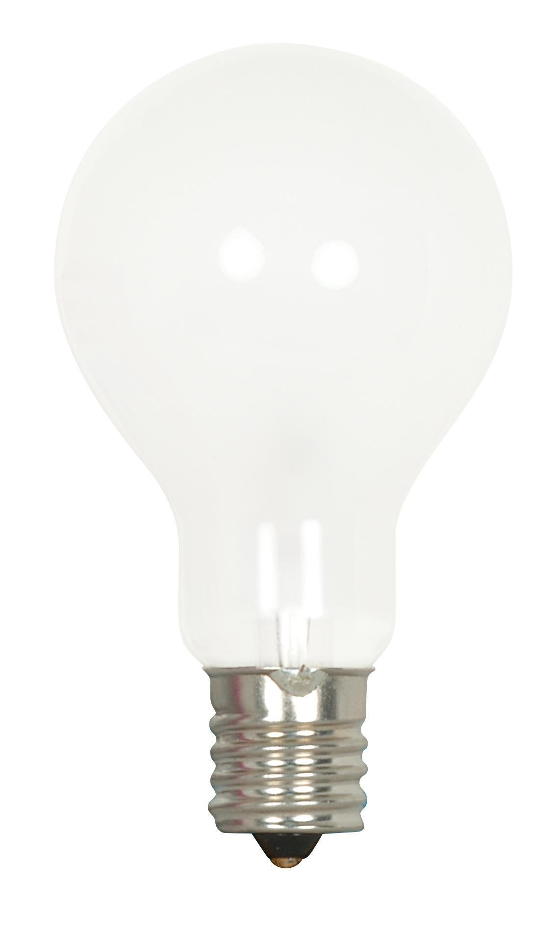 S2745 - 40 Watt A15 Incandescent - Frost - Appliance Lamp - 1000 Average rated hours - 420 Lumens - Intermediate base - 120 Volt - 2-Card