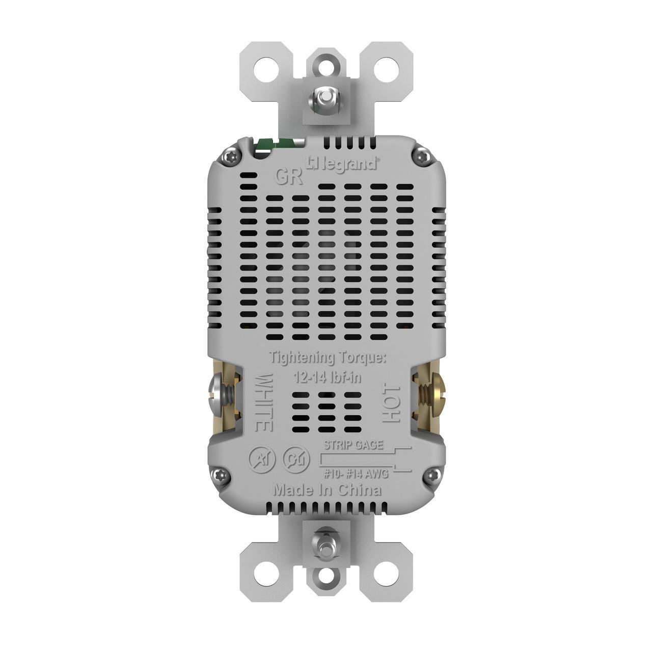 Picture of TM826USBLA - radiant® 15A Tamper-Resistant USB Outlet, Light Almond