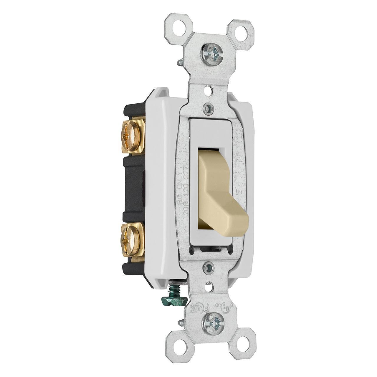CSB20AC3-I - Hard Use 20A Specification Grade Toggle Switch, Ivory
