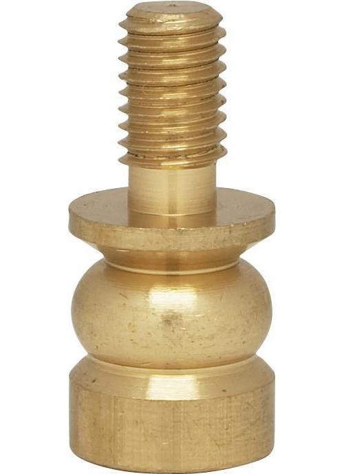 90-1562 - Solid Brass Riser, 1/4-27, Burnished And Lacquered, 1/2" Height
