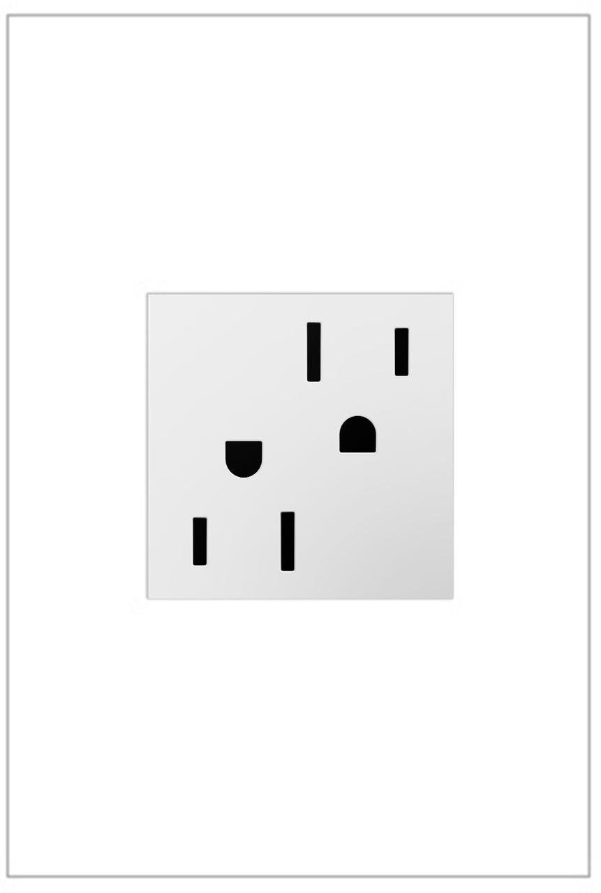 Picture of ARTR152-W4 - adorne® 15A Dual Tamper-Resistant Outlet, White