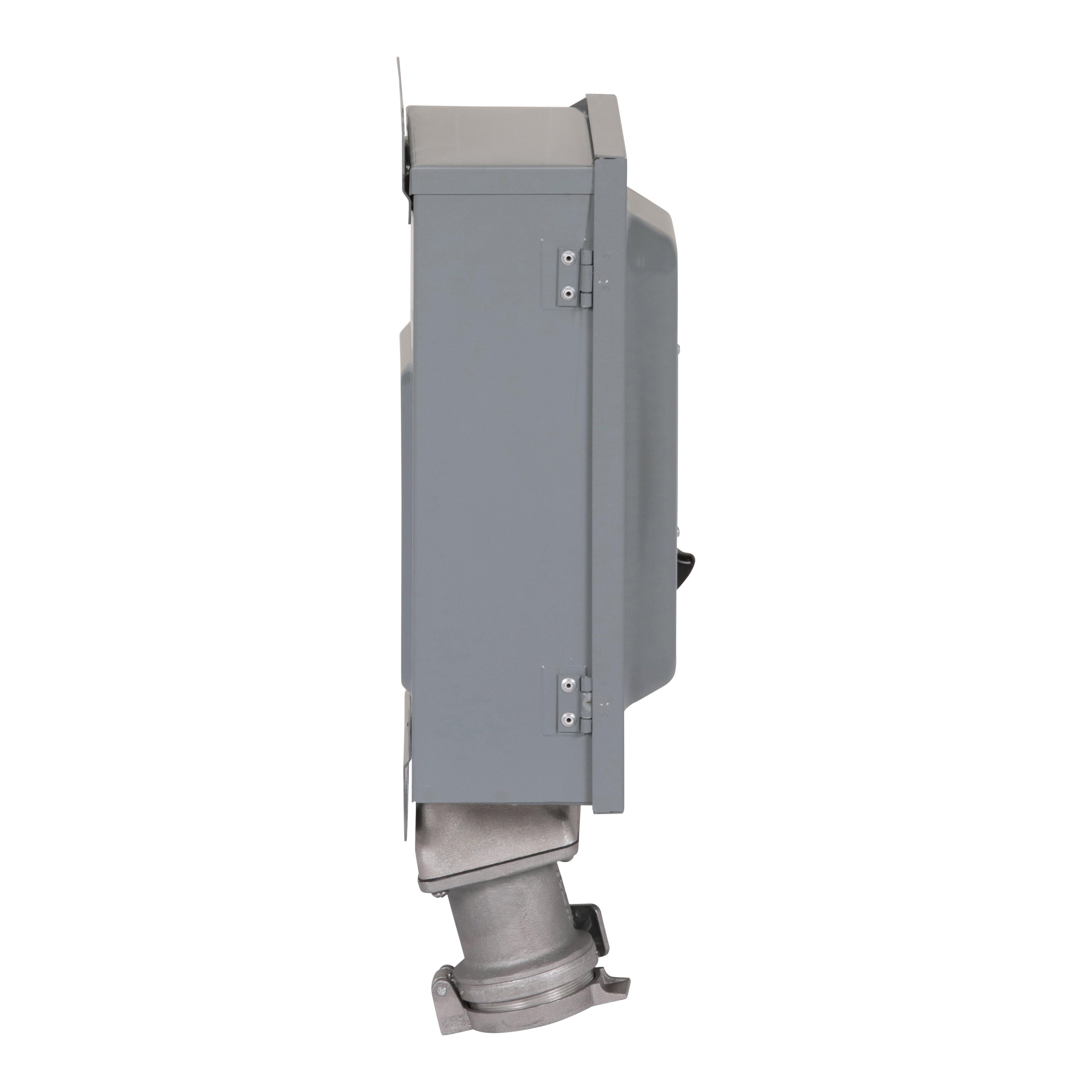 Picture of H362AWC - Safety switch, heavy duty, fusible, 60A, 600VAC/DC, 3 poles, 50HP, NEMA 12K, Crouse-Hinds Arktite