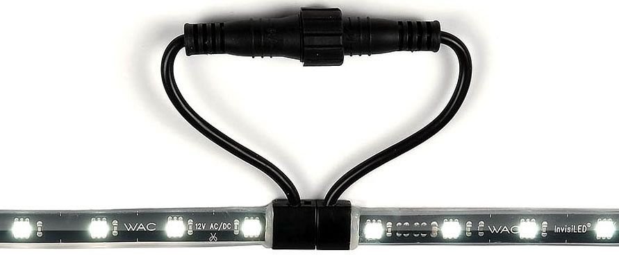 8011-27BK - 1ft LED 12V InvisiLED Outdoor Tape Light 2700K Warm White in Black