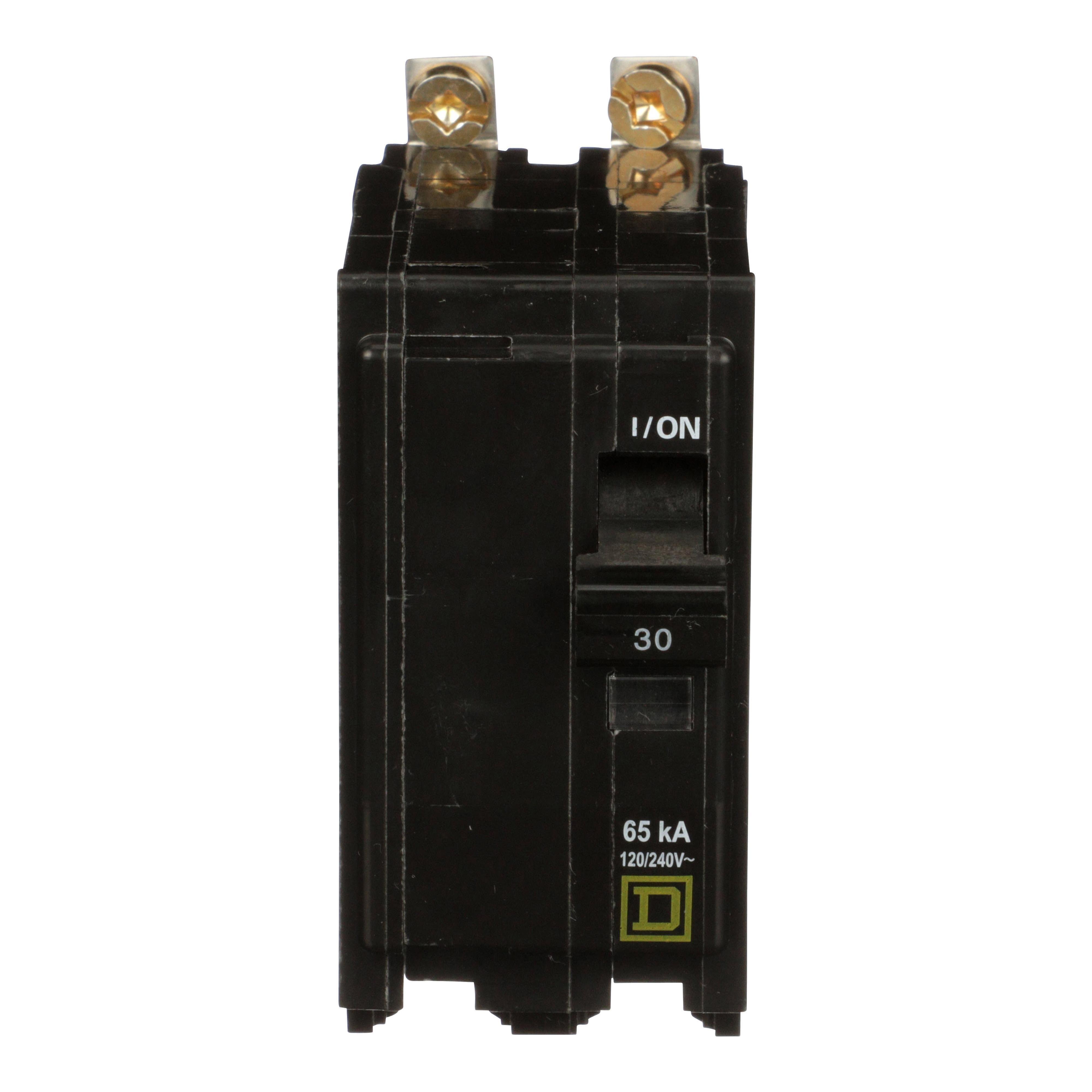 QHB230 - Mini circuit breaker, QO, 30A, 2 pole, 120/240VAC, 65kA, bolt on