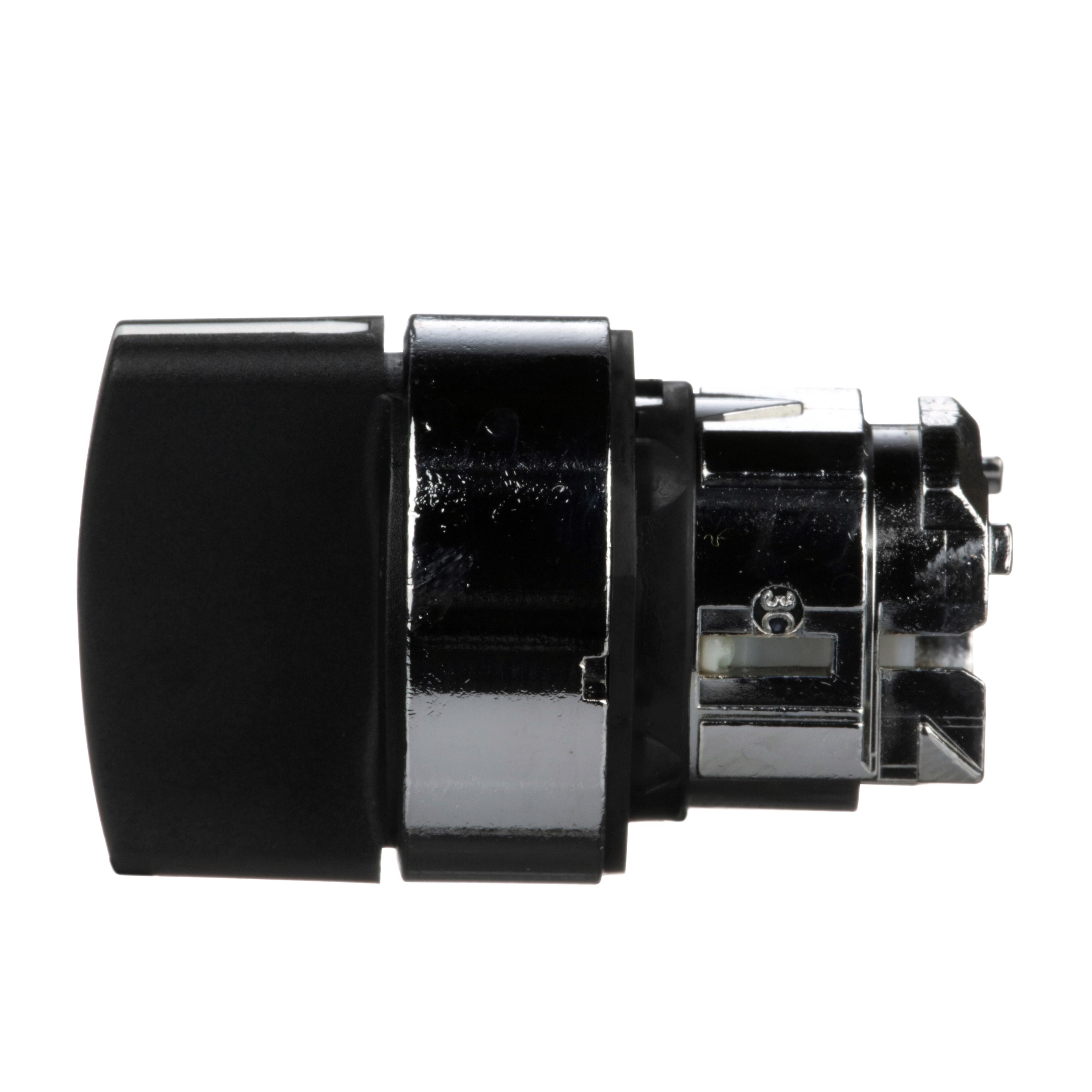 Picture of ZB4BD5 - Harmony, 22mm Push Button, selector switch operating head, 3 position, spring return, black, unmarked