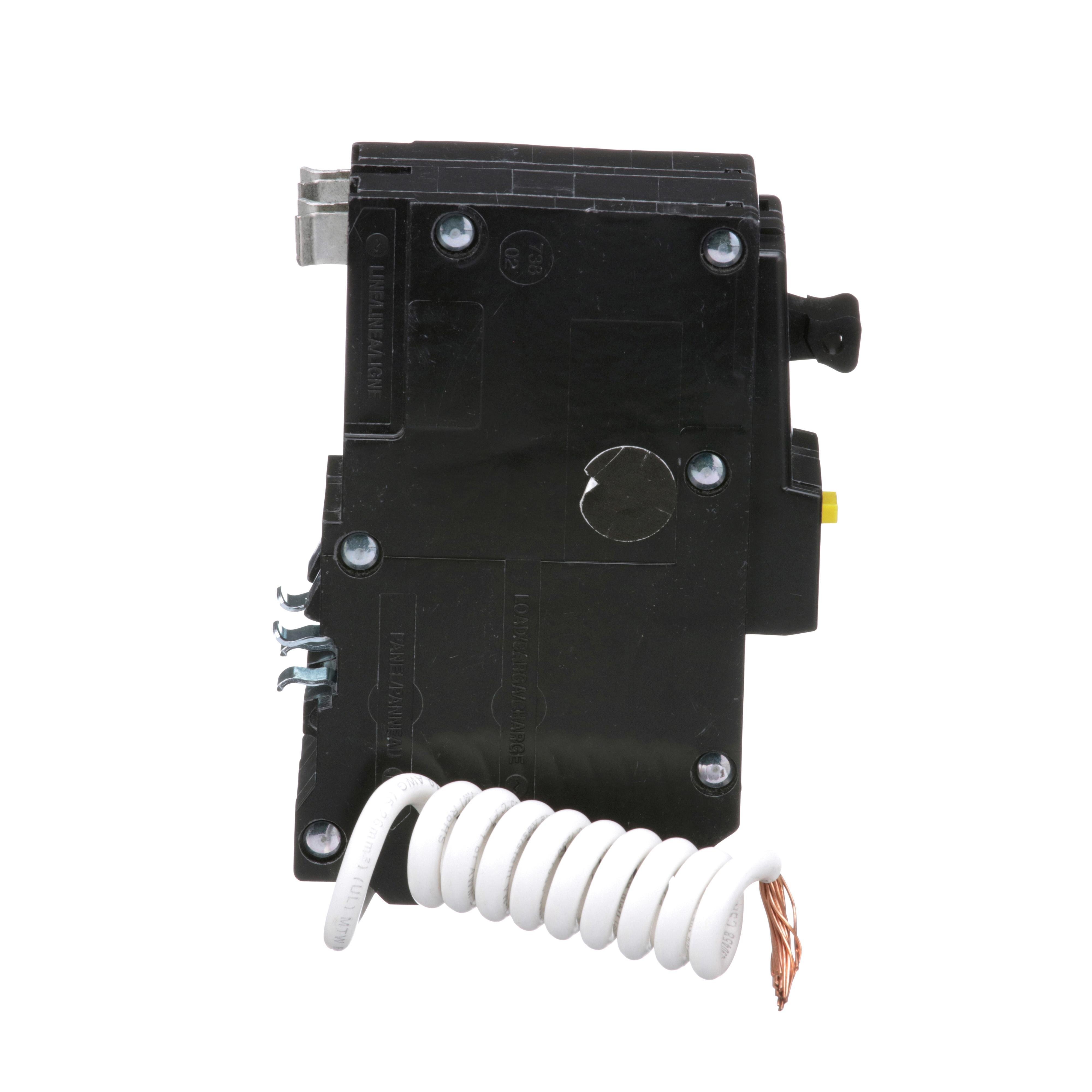 Picture of QO260GFI - [TAA] Mini circuit breaker, QO, 60A, 2 pole, 120/240VAC, 10kA, plug in, 6mA grd fault A, pigtail