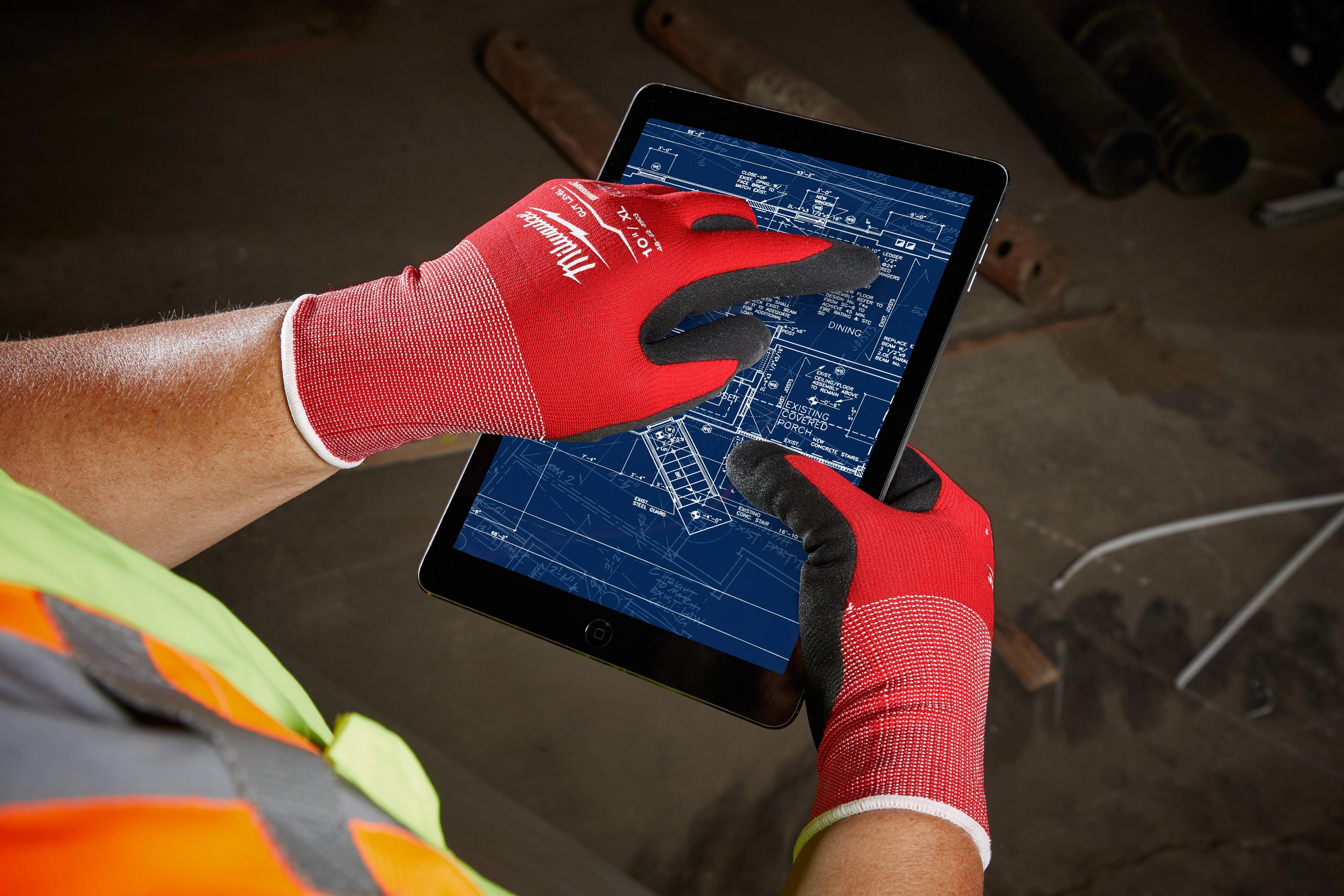 Picture of 48-22-8901 - Cut Level 1 Nitrile Dipped Gloves - M