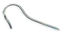 SH338J - Screw Hook, 3-3/8 x .192, Lag Screw Thread
