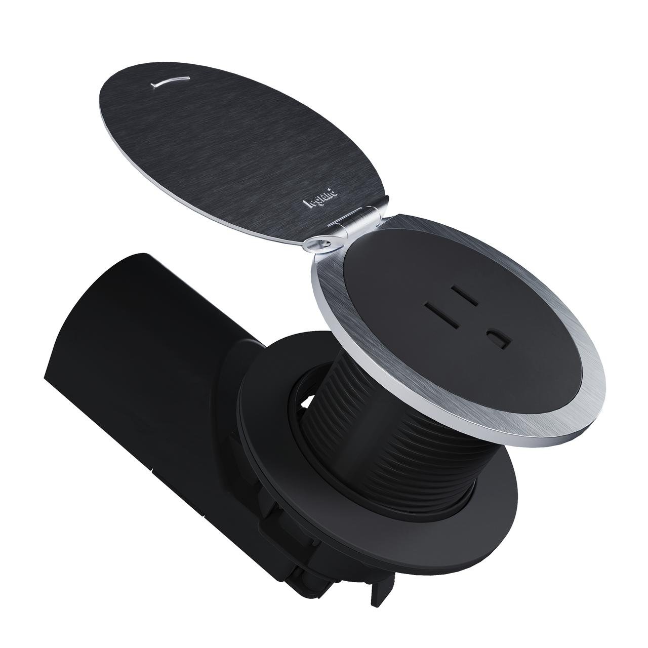 Picture of PAS CP498LSS, Stainless Steel Kitchen Countertop Outlet Lid