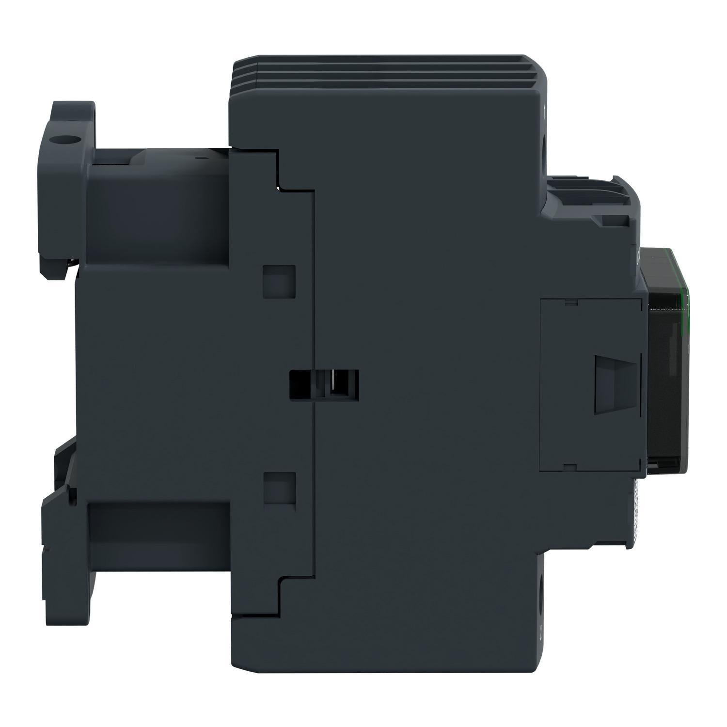 Picture of LC1D258G7 - IEC contactor, TeSys Deca, nonreversing, 40A resistive, 4 pole, 2 NO and 2 NC, 120VAC 50/60Hz coil, open style