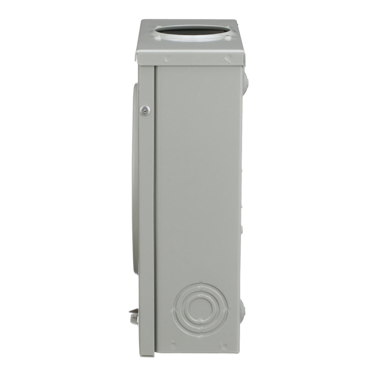 Picture of UTRS101B - Meter socket, ringless socket, no bypass, 125 A, 600 VAC, 1 phase, 4 jaws, no jaw release, OH/UG