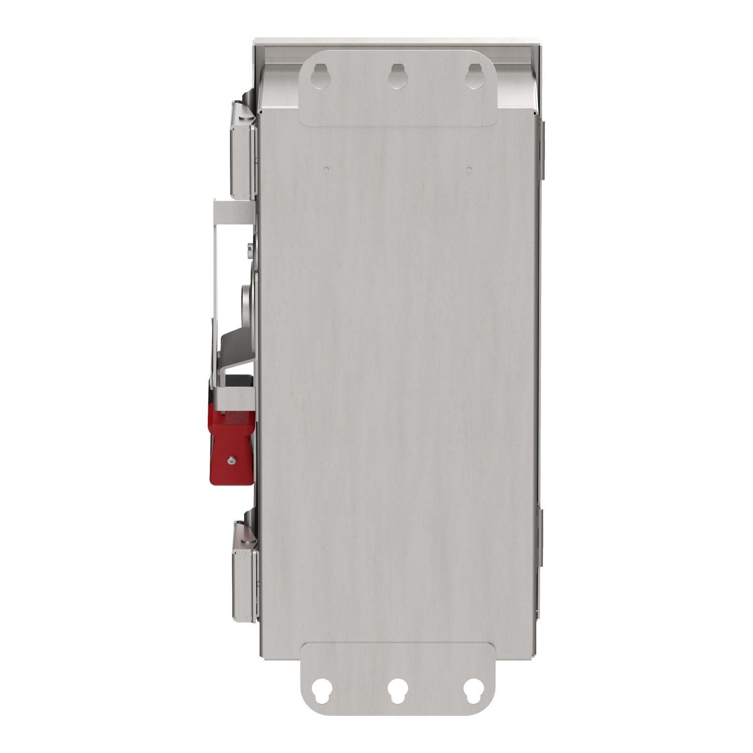 Picture of VHU361DSGL - Safety switch, VisiPacT, heavy duty, unfused, viewing window, NEMA 4X, 600V, 30A, 3 pole, ground lugs