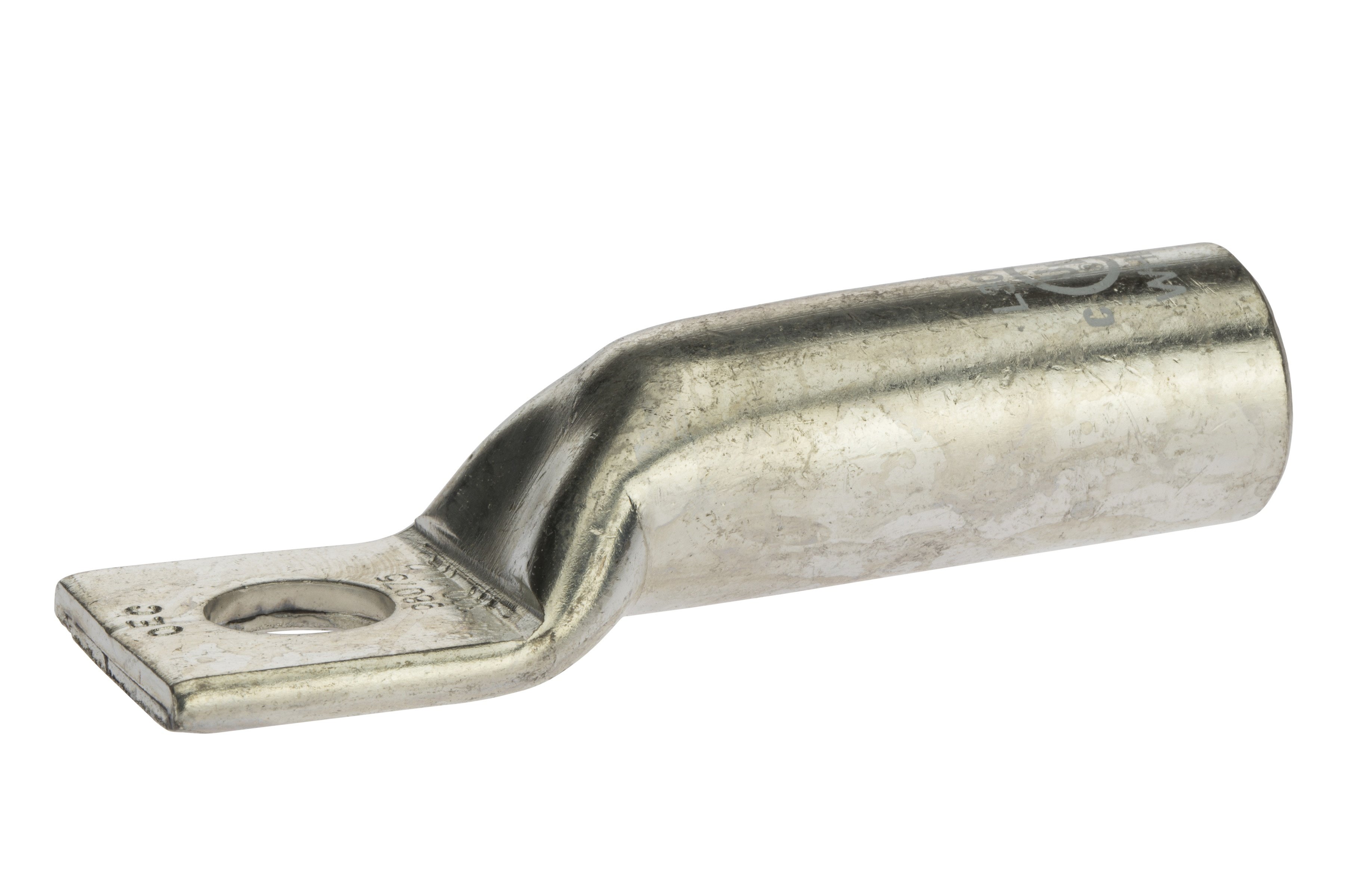 L30048 - Copper White Compression Long Lug, 300 MCM, 1/2” Mount