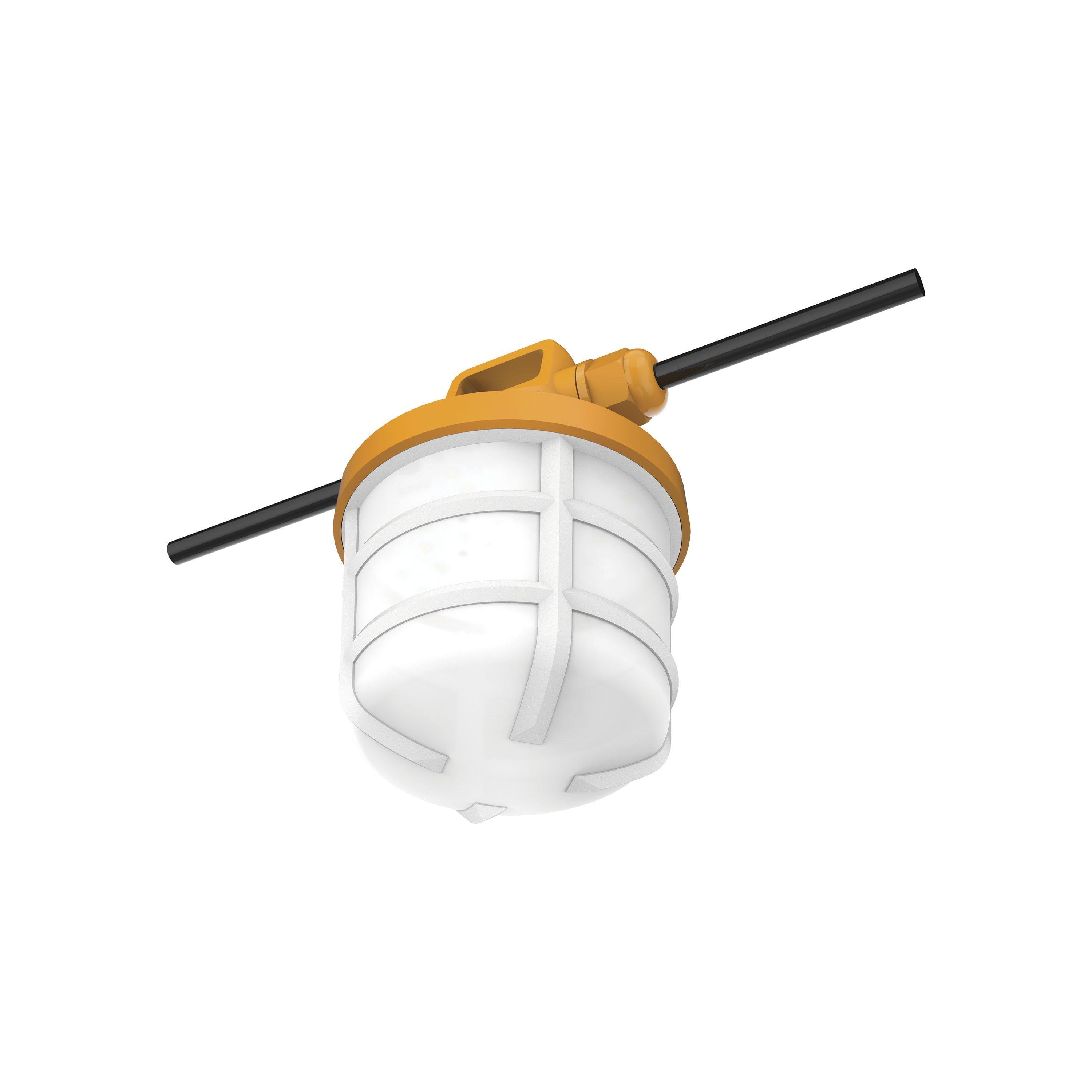 Picture of S28976 - 50 Watt LED High-Lumen Industrial / Commercial String Light - 5 Inter-Connected Lamps - 5000K - Integrated Cord / Plug - 120 Volt