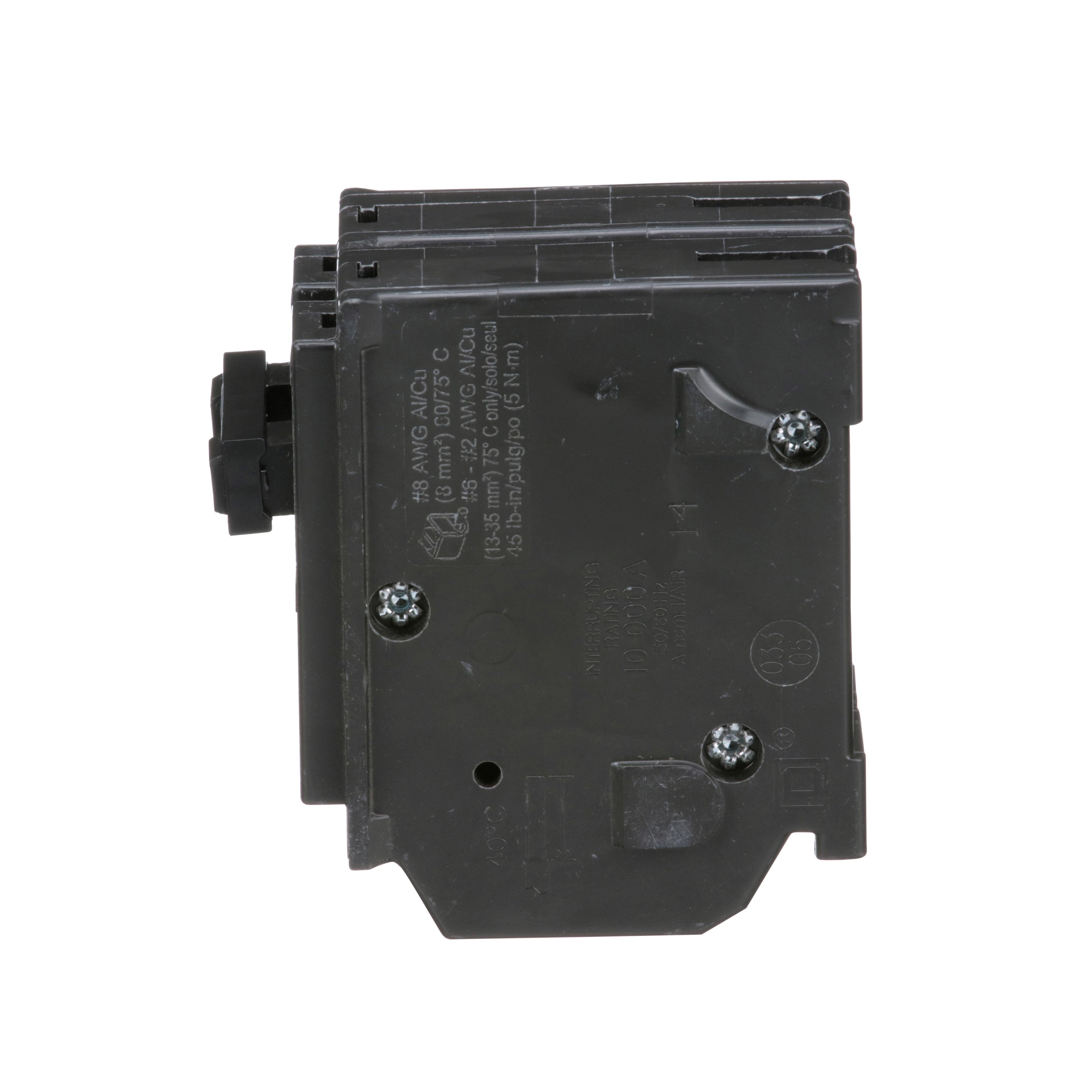 Picture of HOM235 - Mini circuit breaker, Homeline, 35A, 2 pole, 120/240VAC, 10kA AIR, standard type, plug in, UL