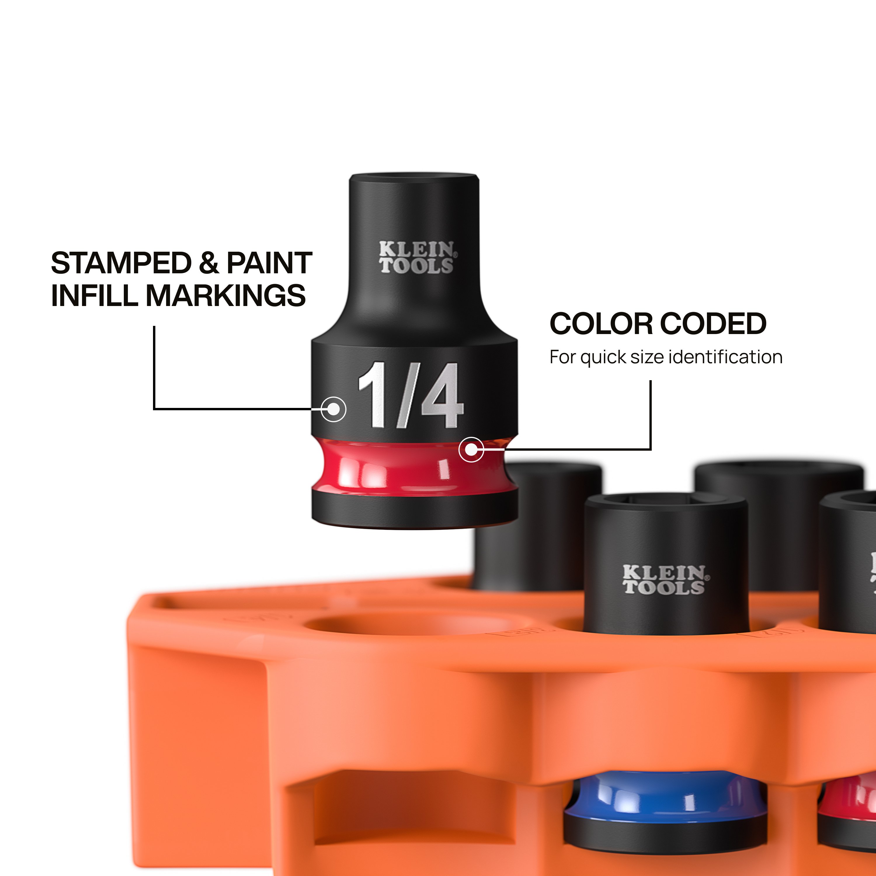 Picture of KLE 33809, 10-Piece Impact Socket Set