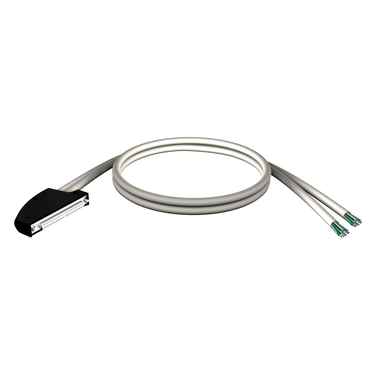 BMXFCW303 - cord set, Modicon M340, 40-way terminal, two end flying leads, 3m