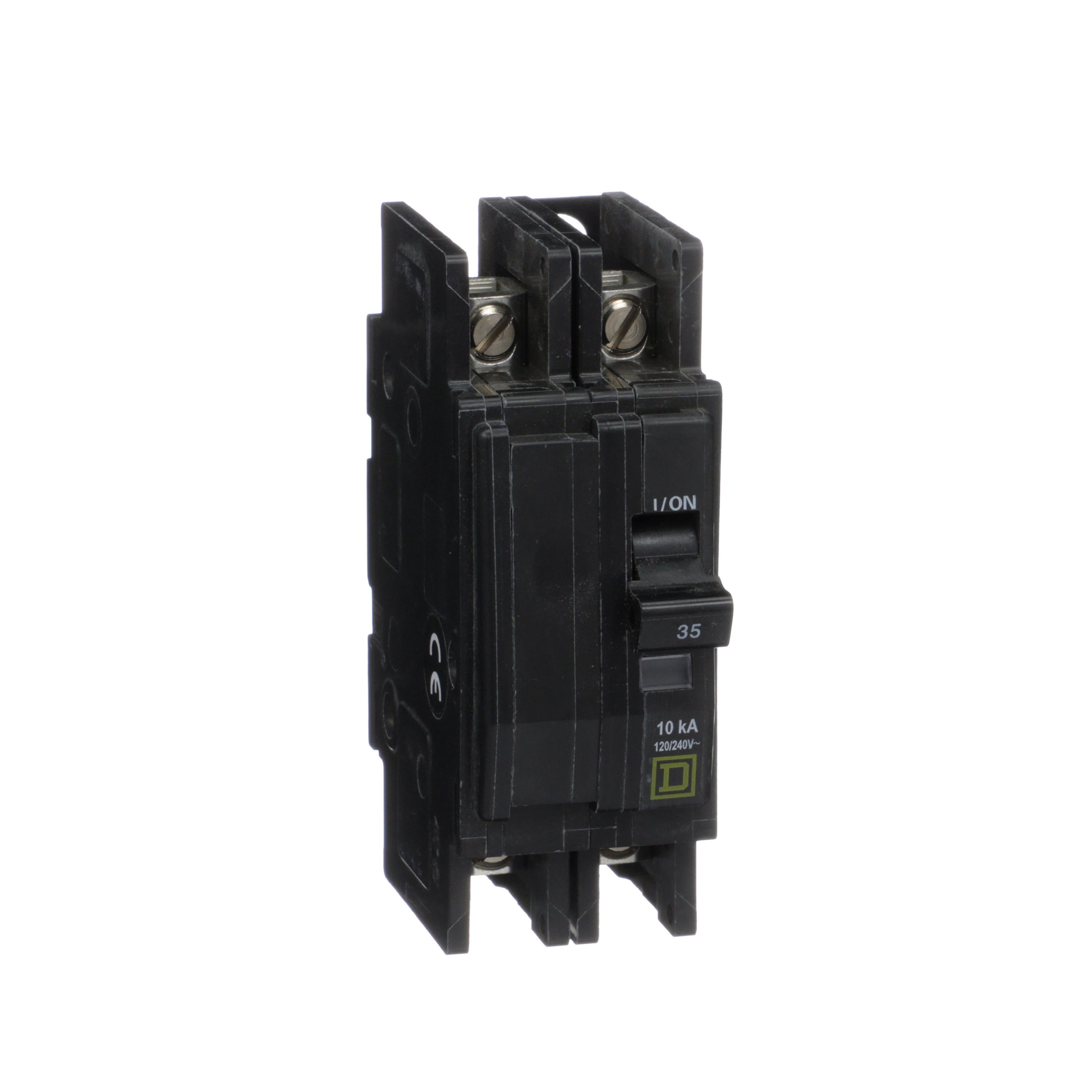 QOU235 - Mini circuit breaker, QOU, 35A, 2 pole, 120/240 VAC, 10kA