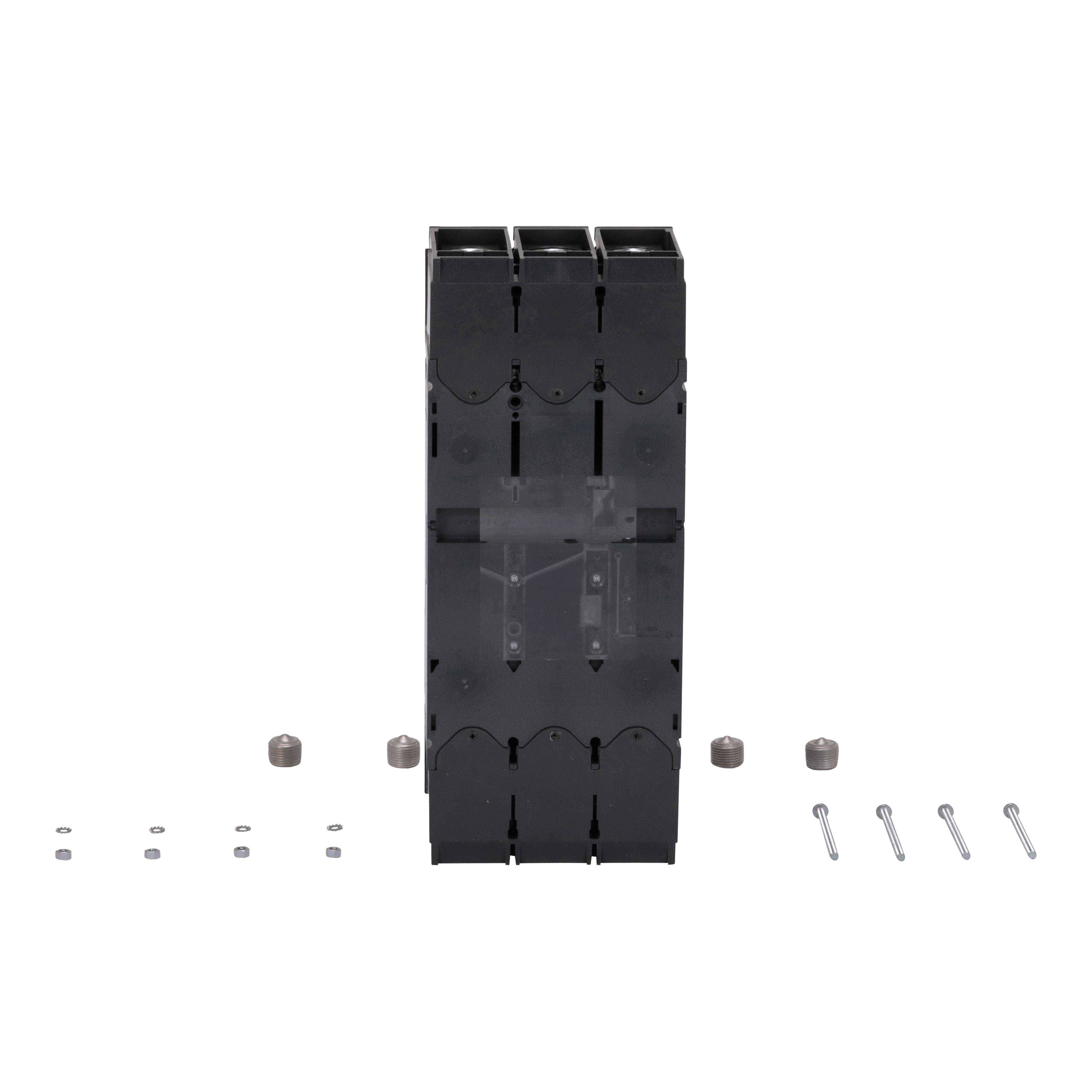 Picture of LGL36000S40X - Automatic switch, PowerPact L, 400A, 3 pole, 600VAC, 18kA, lugs, magnetic