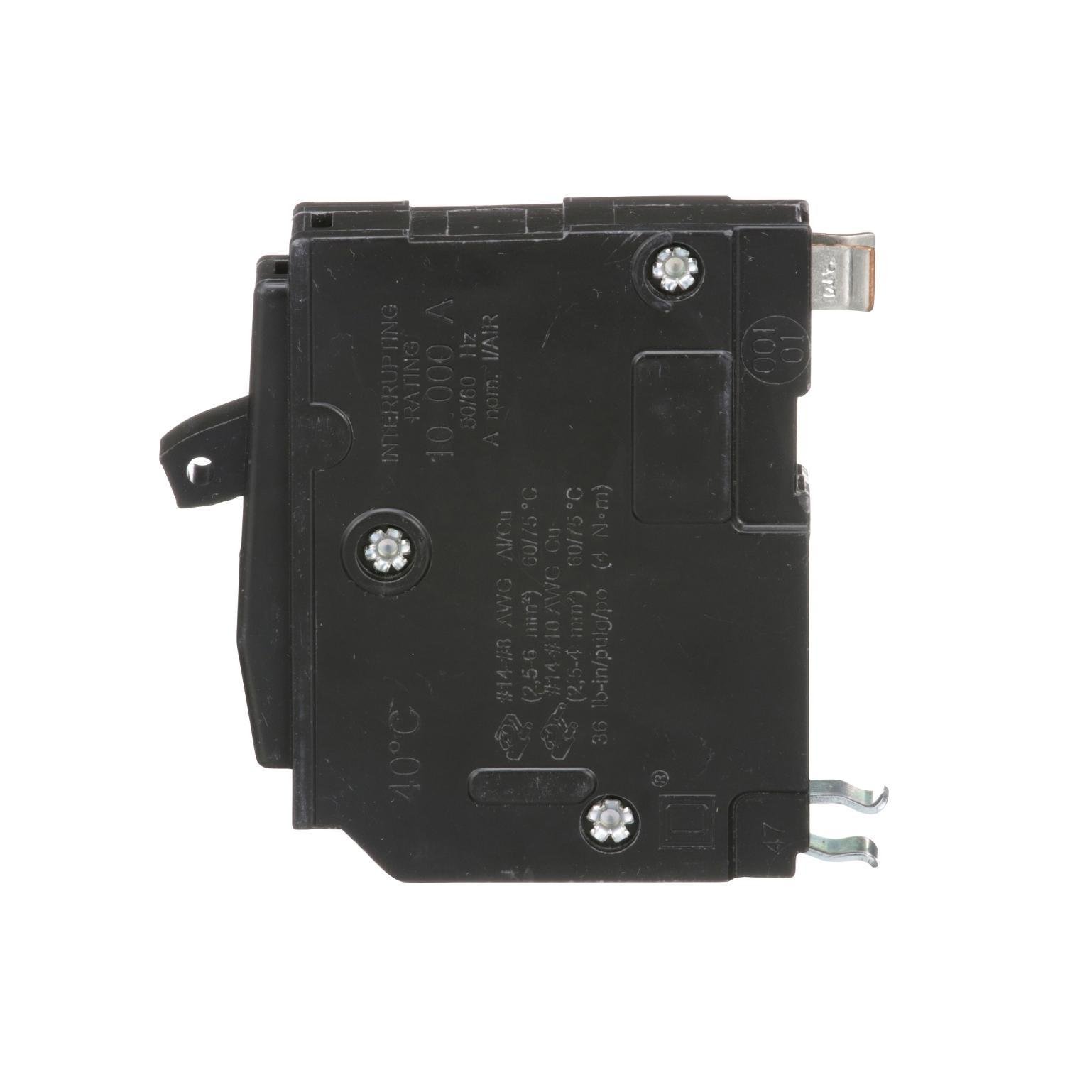 Picture of QO120 - Mini circuit breaker, QO, 20A, 1 pole, 120/240VAC, 10kA, plug in