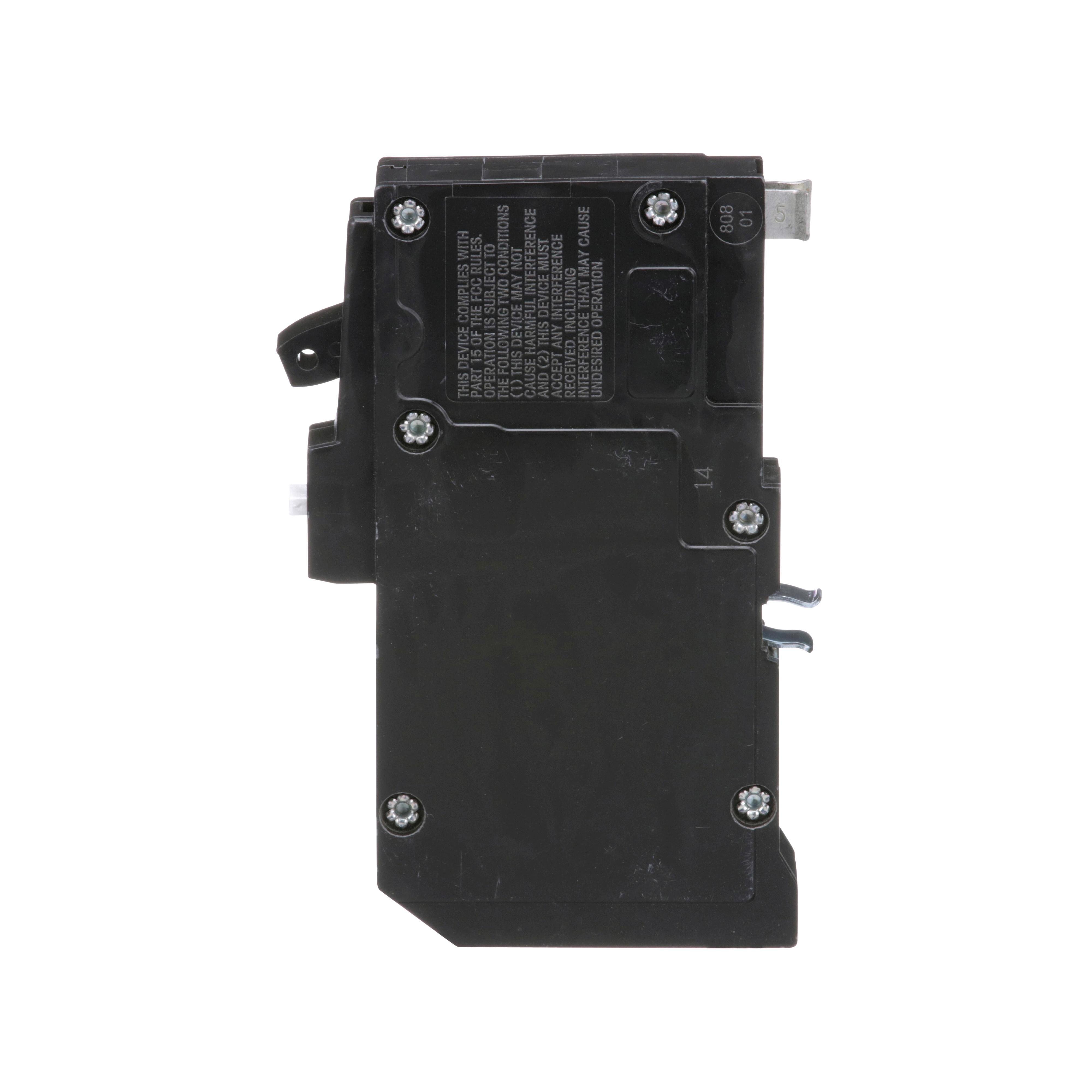 Picture of QO120CAFI - [TAA] Mini circuit breaker, QO, 20A, 1 pole, 120VAC, 10kA, plug in, combo ARC fault, pigtail