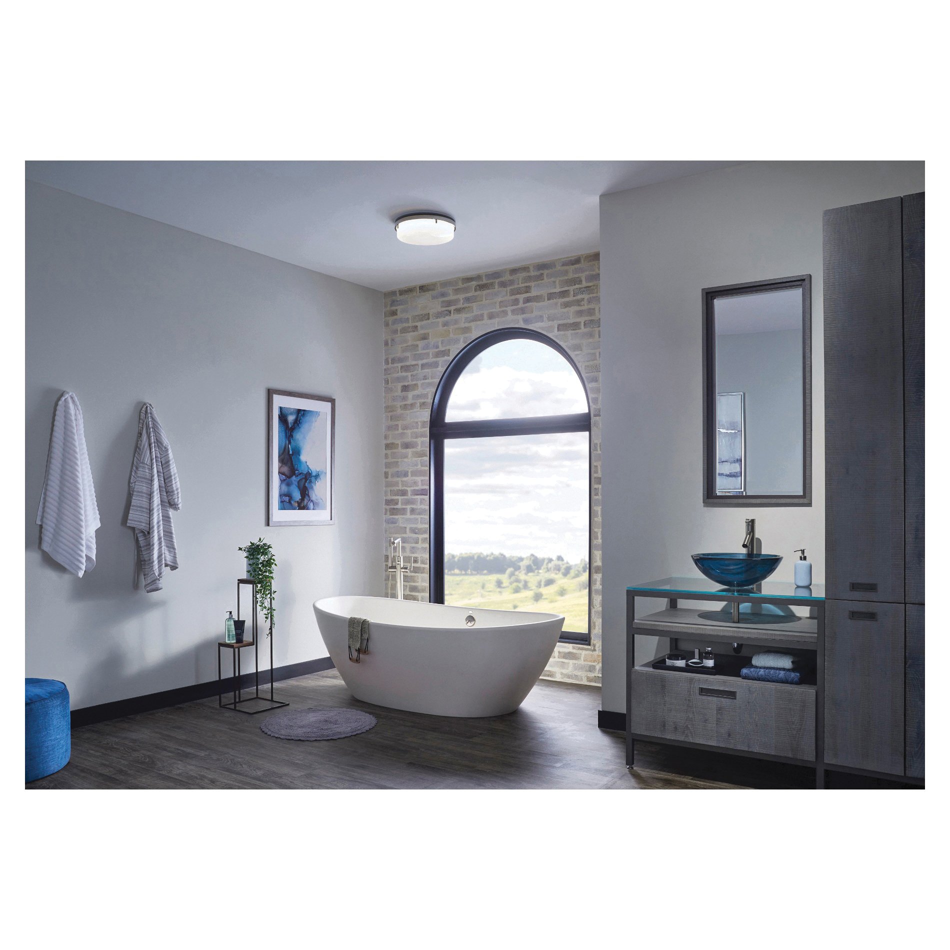 Picture of AER110LBN - Broan® Roomside Series 110 CFM 1.5 Sones Decorative Ventilation Fan Light Energy Star®