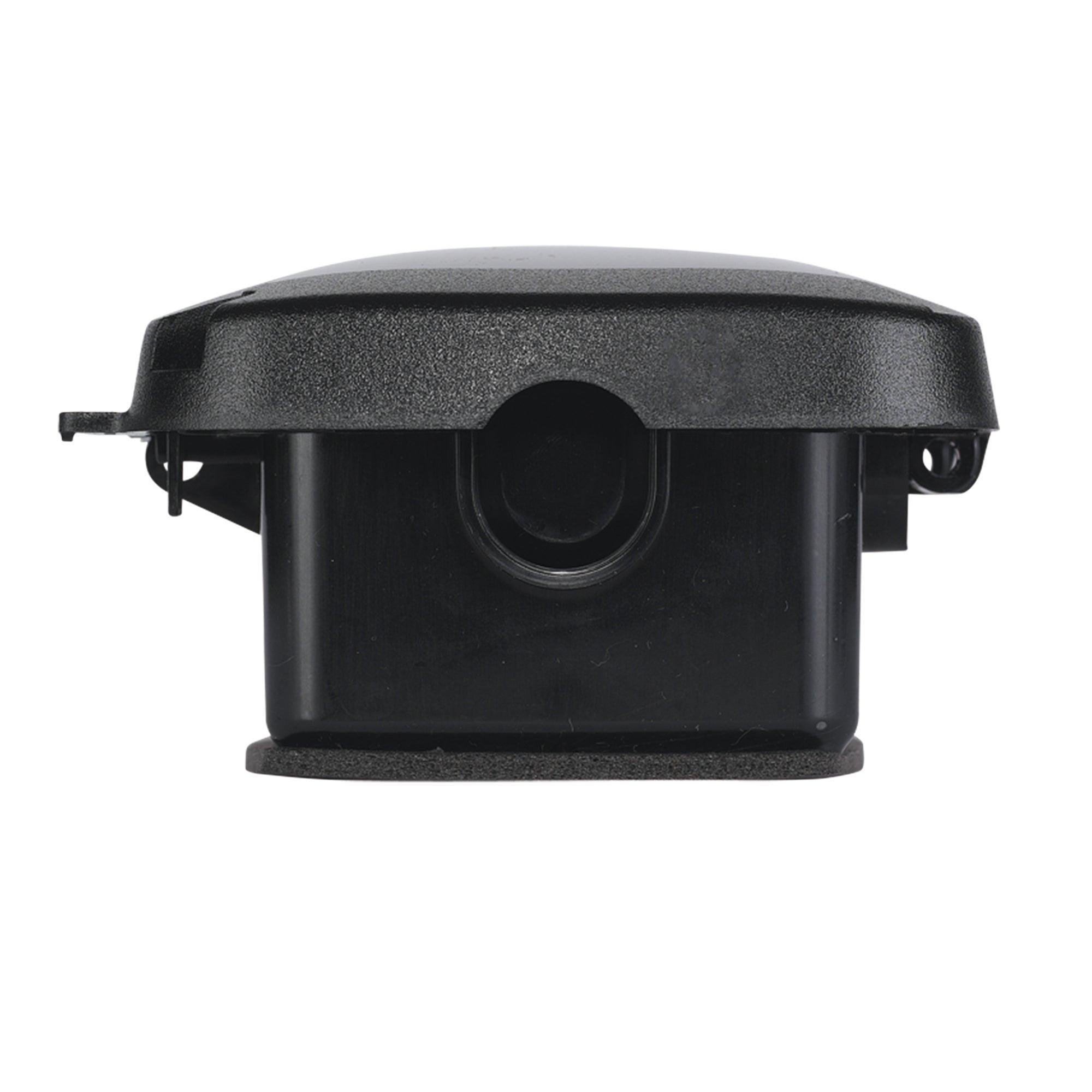 WP5100BL - Extra-Duty Plastic In-Use Weatherproof Cover, Single-Gang, Vrt/Hrz, 2.75" Black