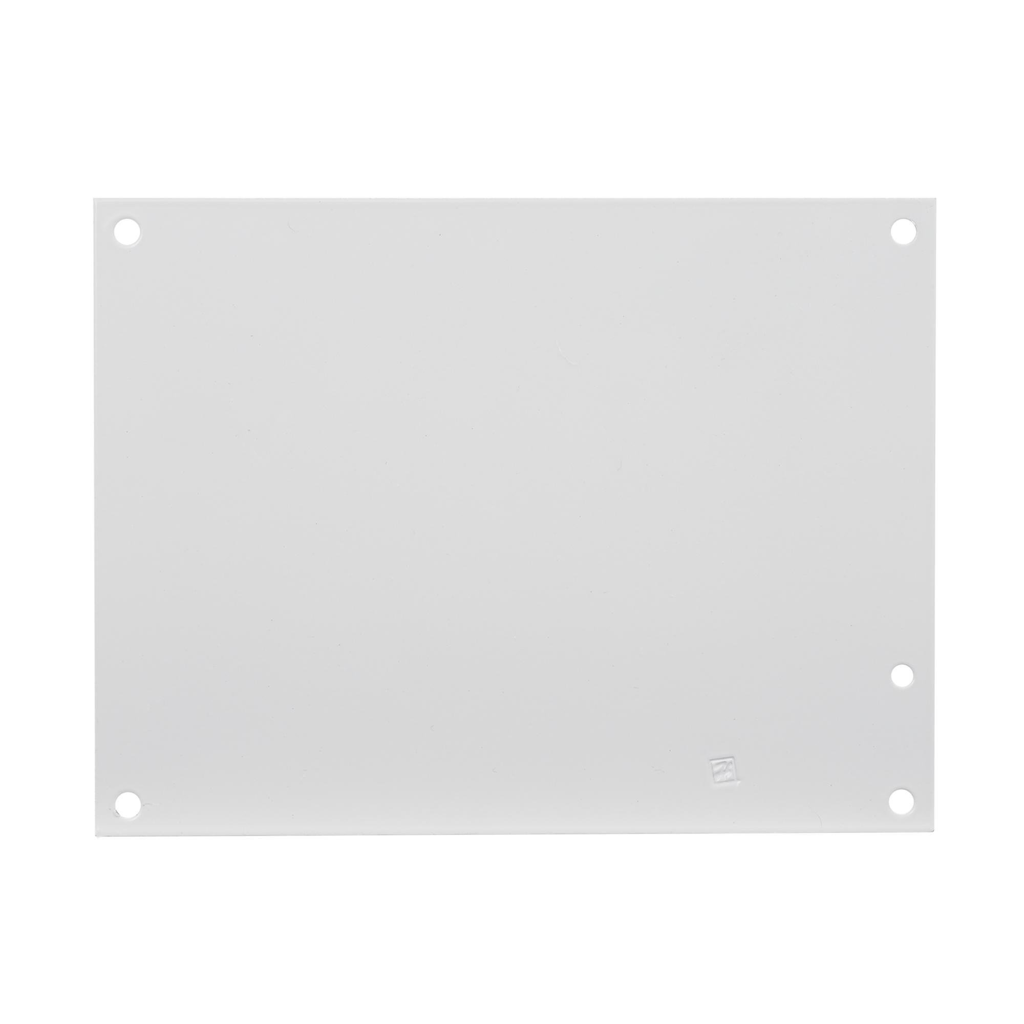 A8N6P - Panel for Small Enclosure Type 1 and 3R, fits 8x6, White, Steel