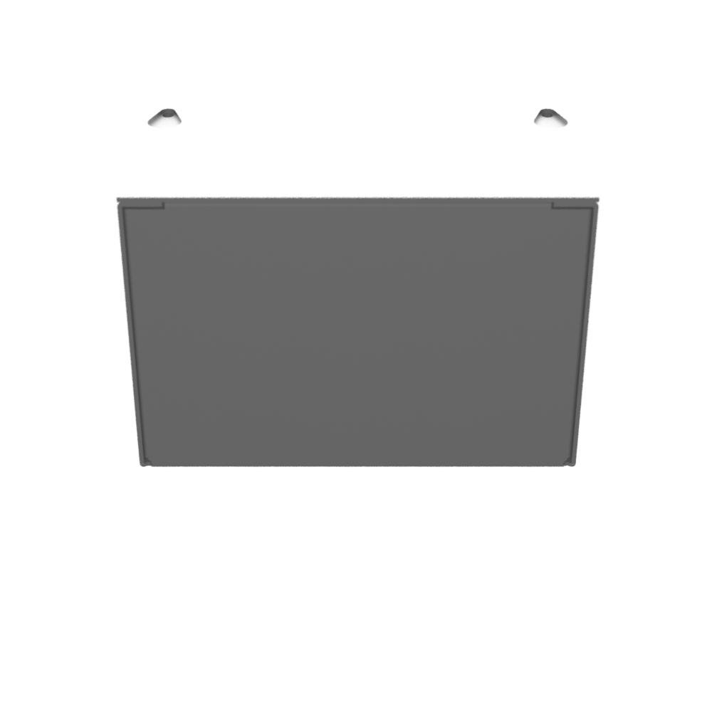 Picture of 664-SC1-NP - 6x4X6 Screw Cover Type 1 UL Listed Steel Knockouts No Paint Cover With Teardrop Slots Mounting Holes In Back