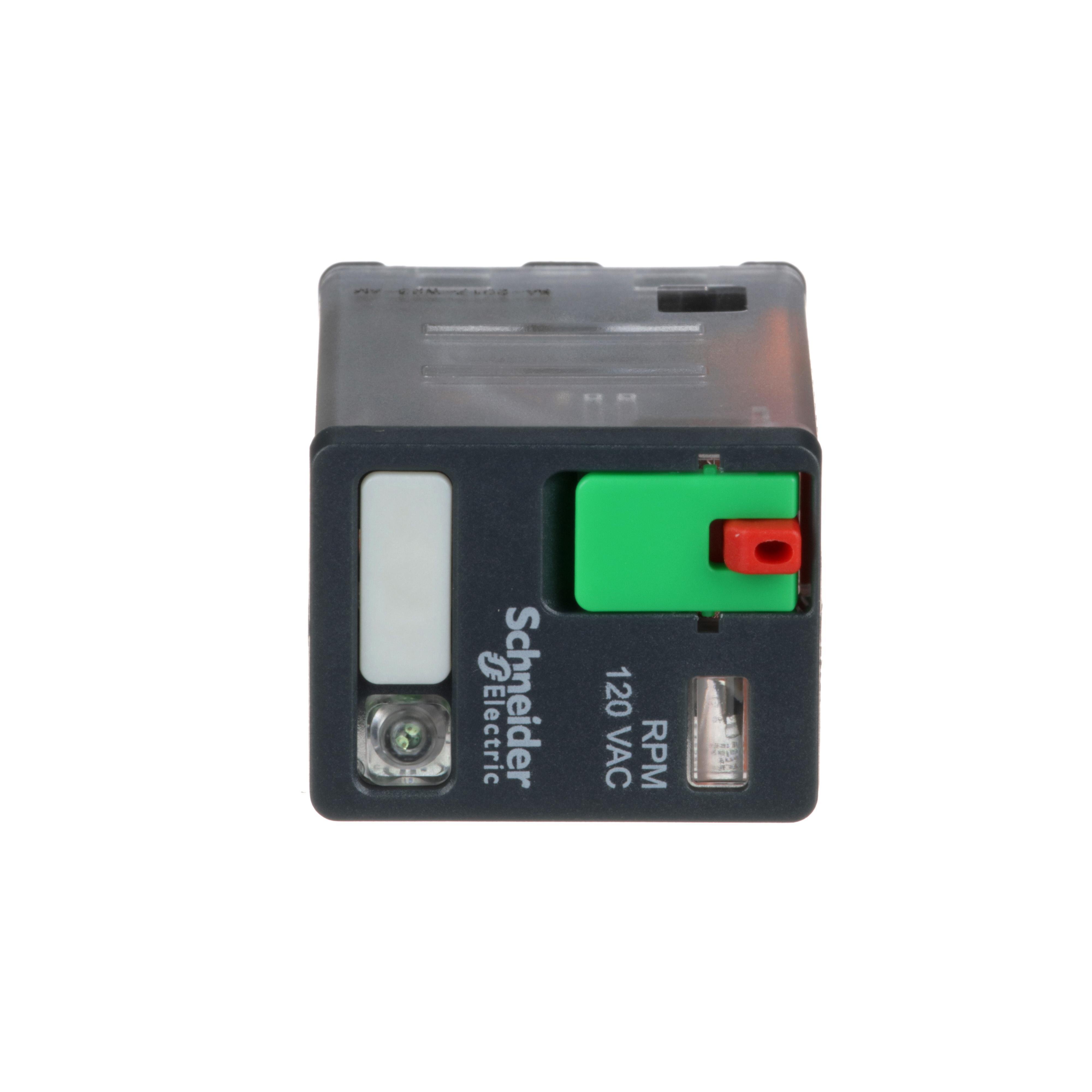 Picture of RPM22F7 - Harmony RPM, power plugin relay, 2 C/O, 120 VAC, 15 A, with LED