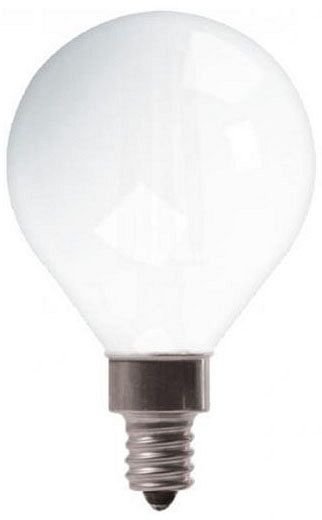 25046 - GE Soft White 40W Replacement LED Light Bulbs Decorative Globe White Candelabra Base GC