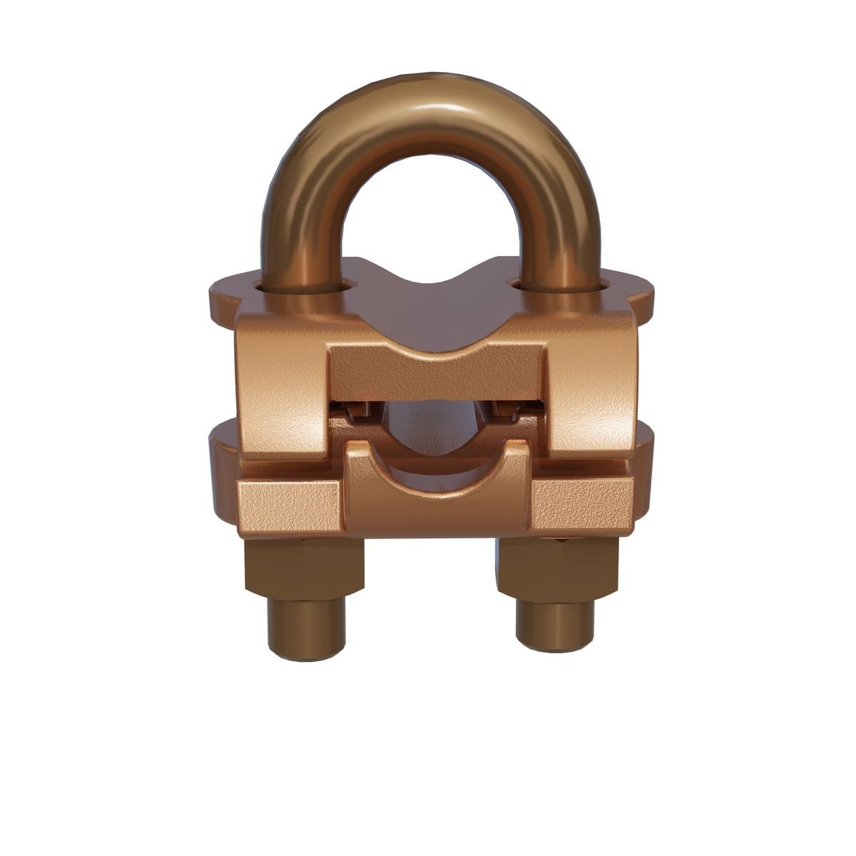 Picture of GAR6429 - Mechanical Grounding Connector, Cable to Rod or Pipe, 2/0 AWG (Sol) -250 kcmil, 3/8" Pipe, 5/8"-3/4" Rod, #5-#6 Rebar, Bright Dipped