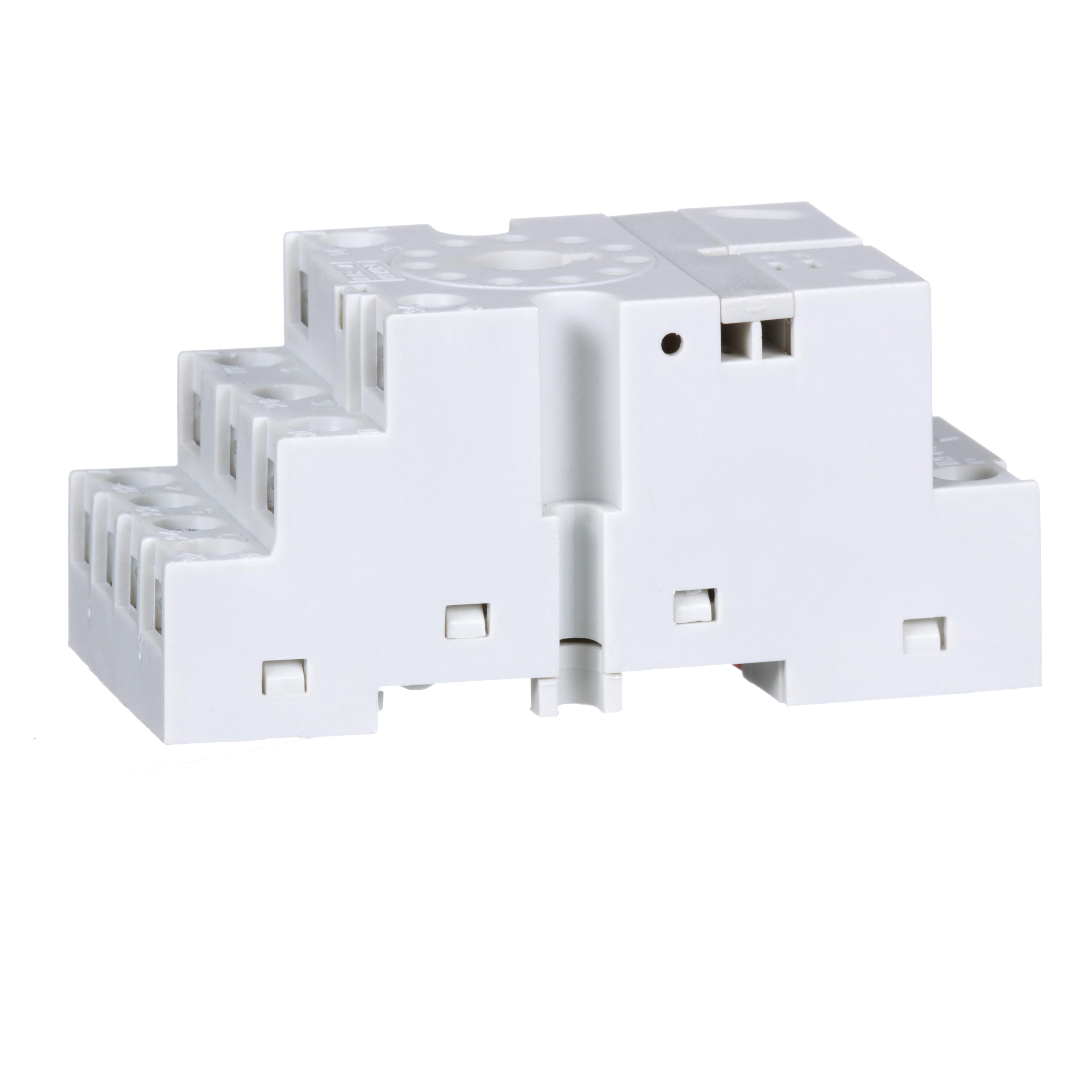 Picture of 8501NR62 - Plug in relay, Type N, relay socket, 11 tubular pin, double tier, for 8510KP relays and 9050JCK timers