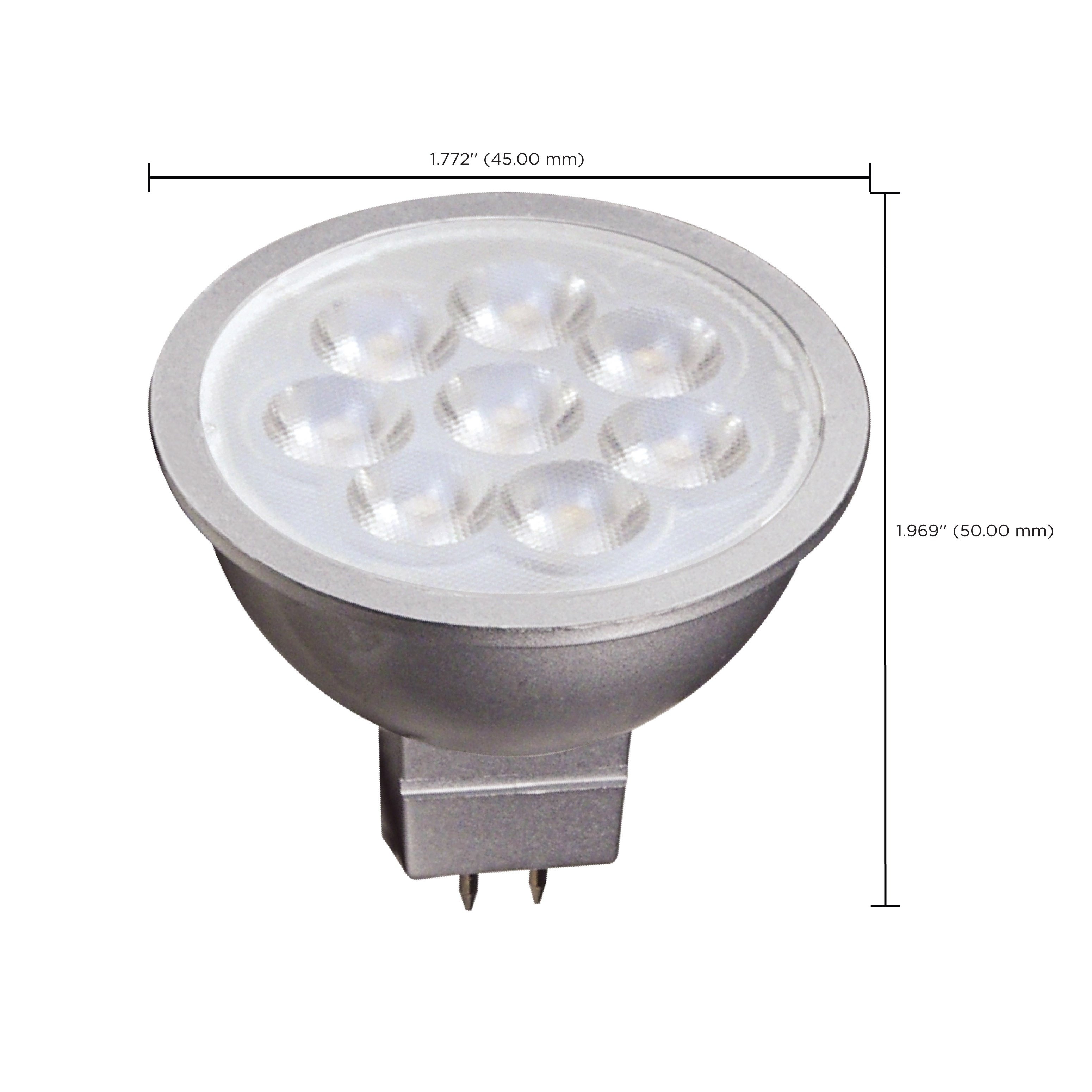 Picture of S9496 - 6.5 Watt - LED MR16 LED - 3000K - 40 deg. Beam Angle - GU5.3 base - 12 Volt AC/DC